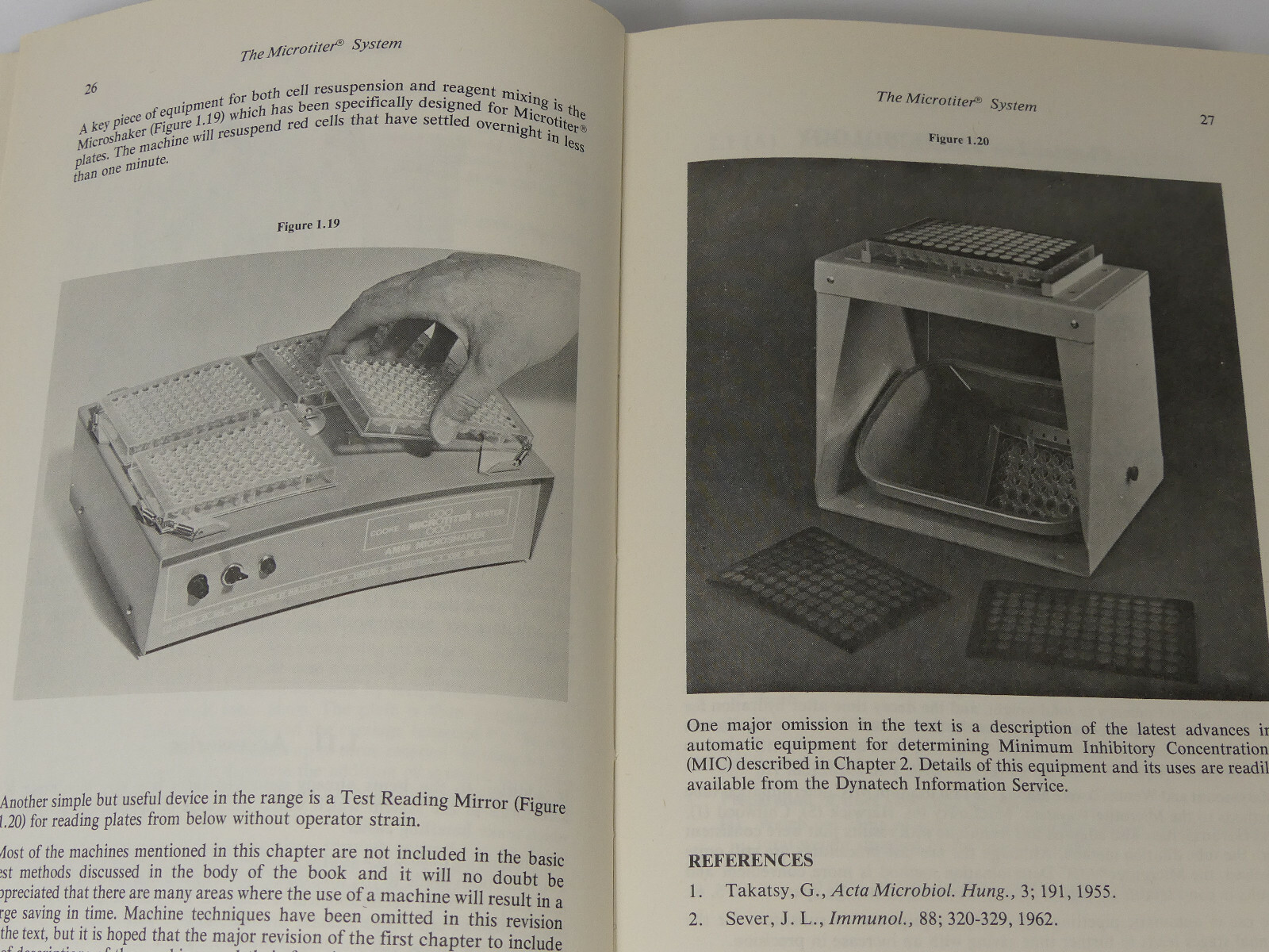 Handbook of Manual Microtiter Procedures 2nd edt 1978, 397 pages