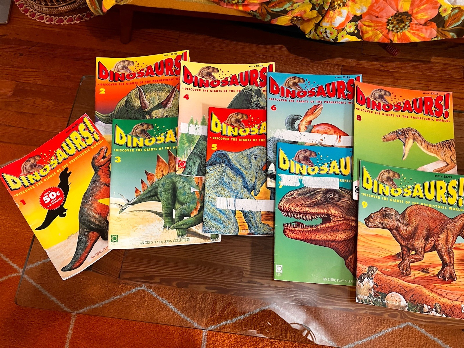 Dinosaurs! #1-9 Orbis Play & Learn Collection Magazine
