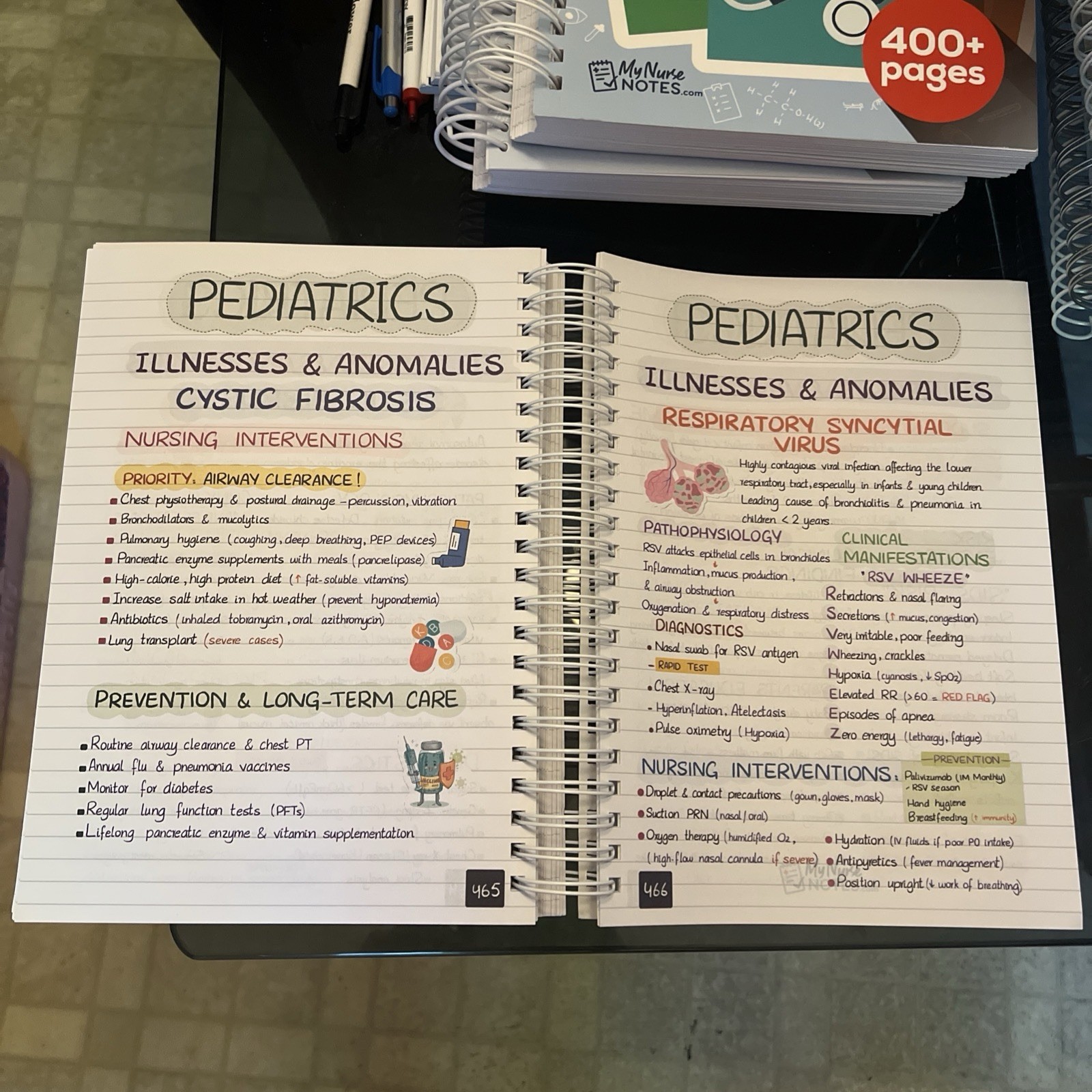 🔥New Nursing Success Bundle 400+ Page Handwritten Notes Designed to Ace Nursing