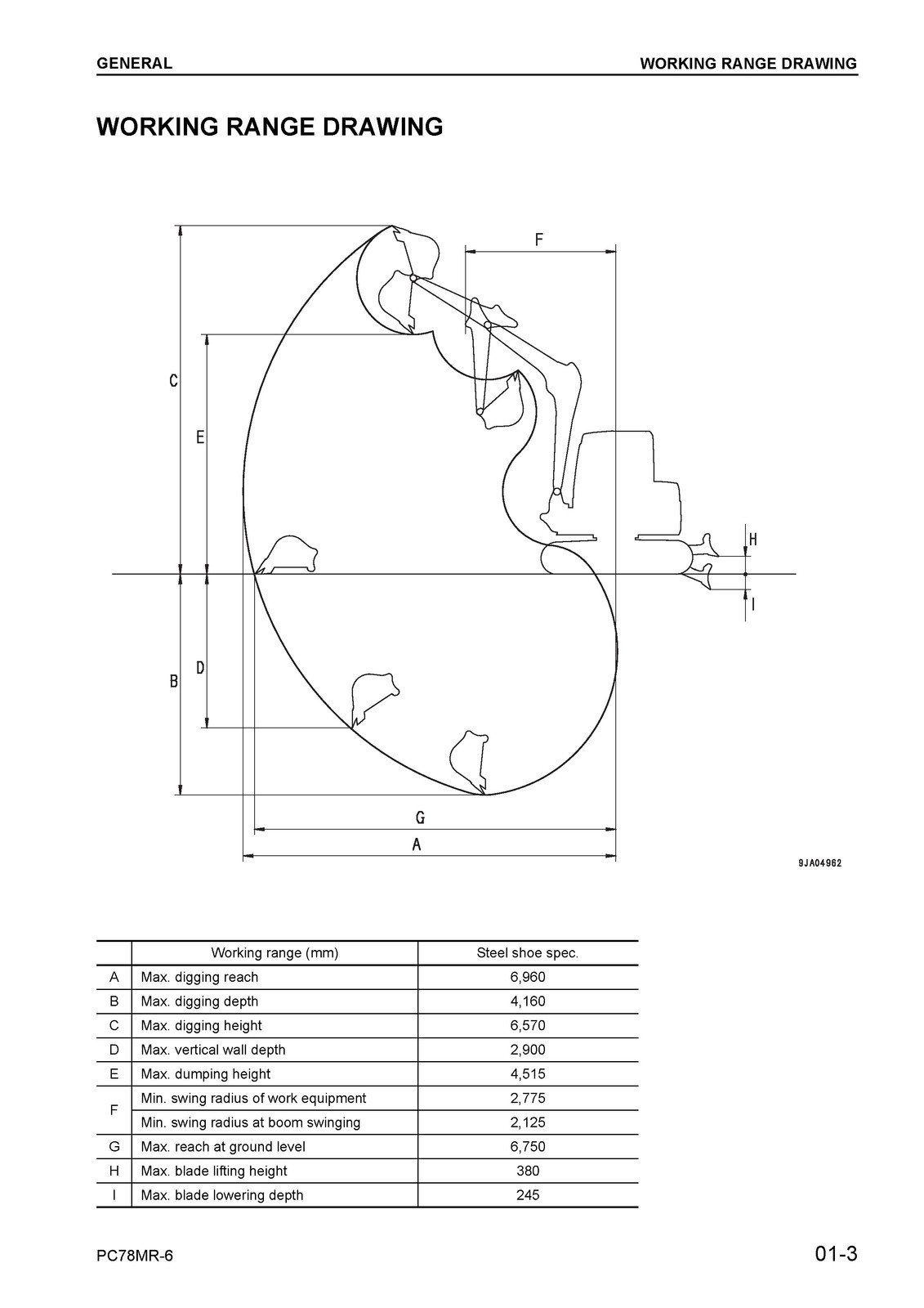 KOMATSU PC78MR-6 SN 1001 UP SHOP MANUAL – SECURED – JACKET – XL FOLDOUT PAGES