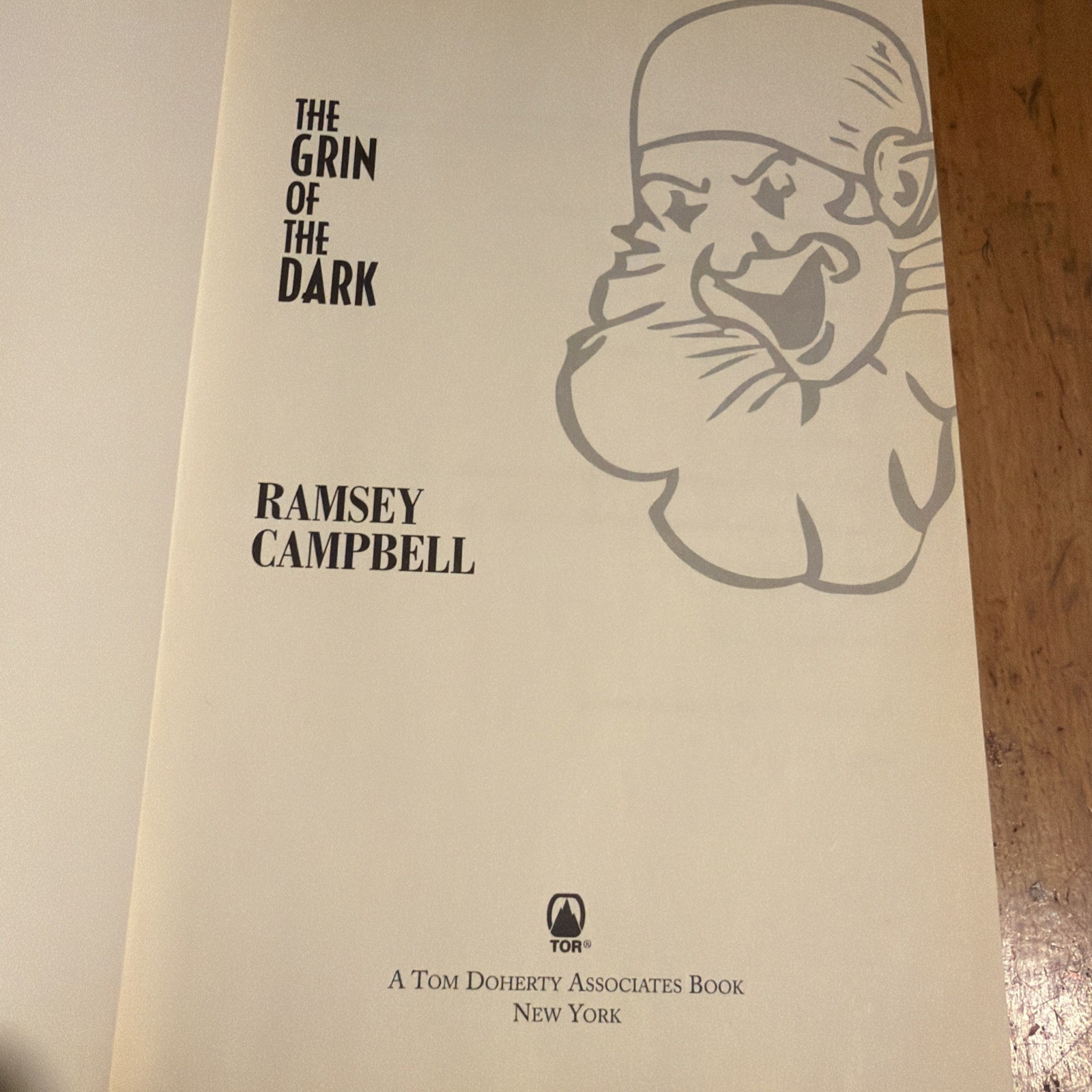 Ramsey Campbell Grin of the Dark 2008 Tor HC First Edition First Print DJ Horror