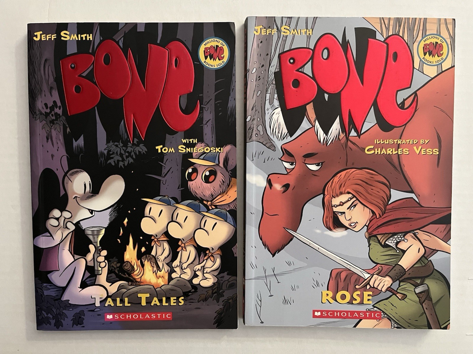 Bone by Jeff Smith Graphic Novel TPB Lot Volumes 1 2 4 5 6 7 9 Rose Tall Tales
