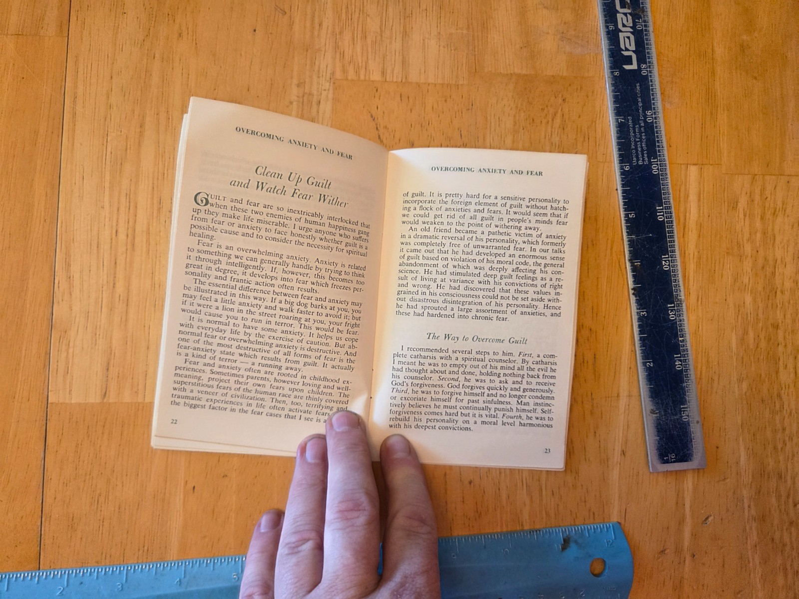 Overcoming Anxiety and Fear by Norman Vincent Peale – 1967 Booklet