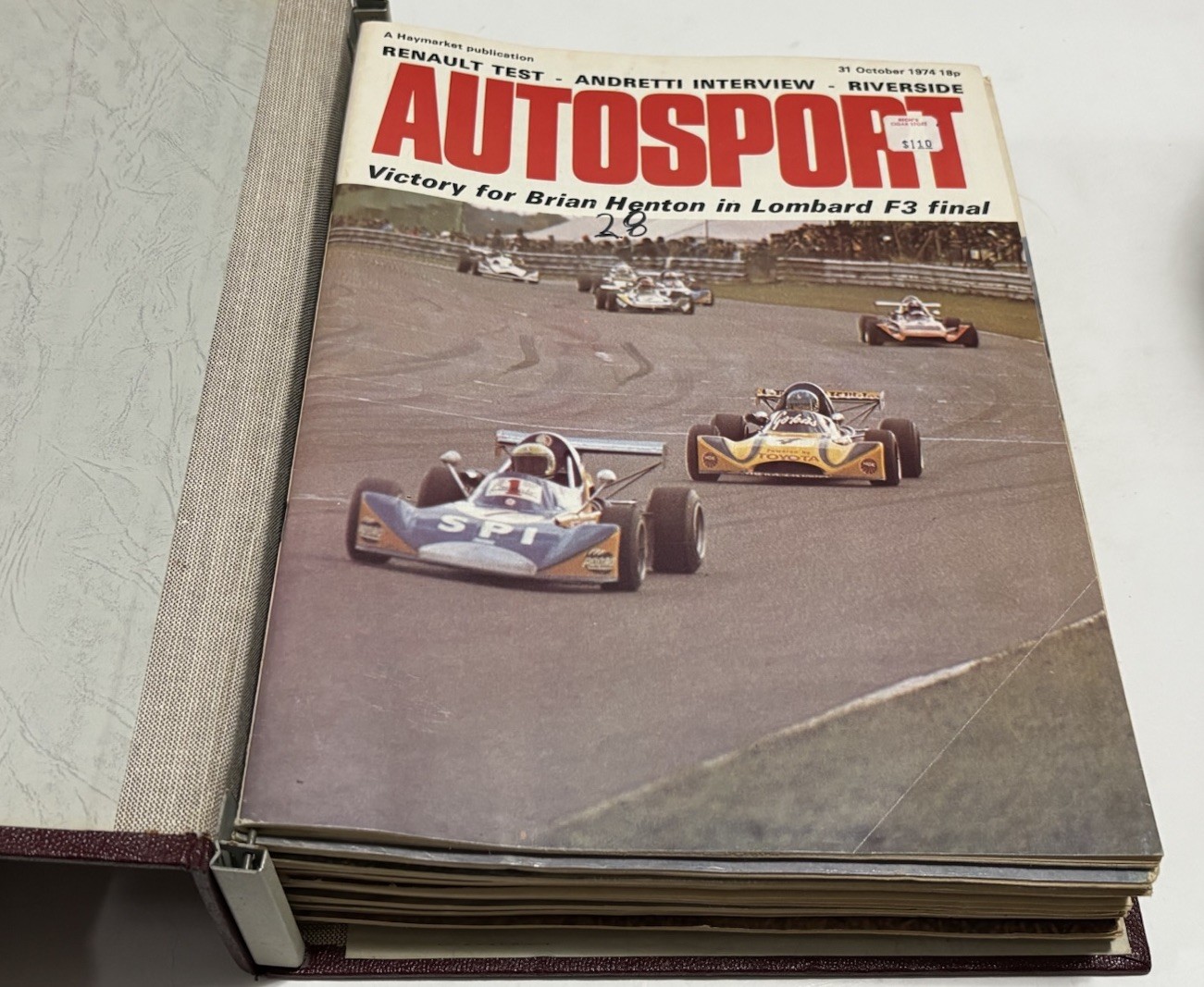October 1974 – March 1975 AUTOSPORT Magazines (14) In Custom Binder