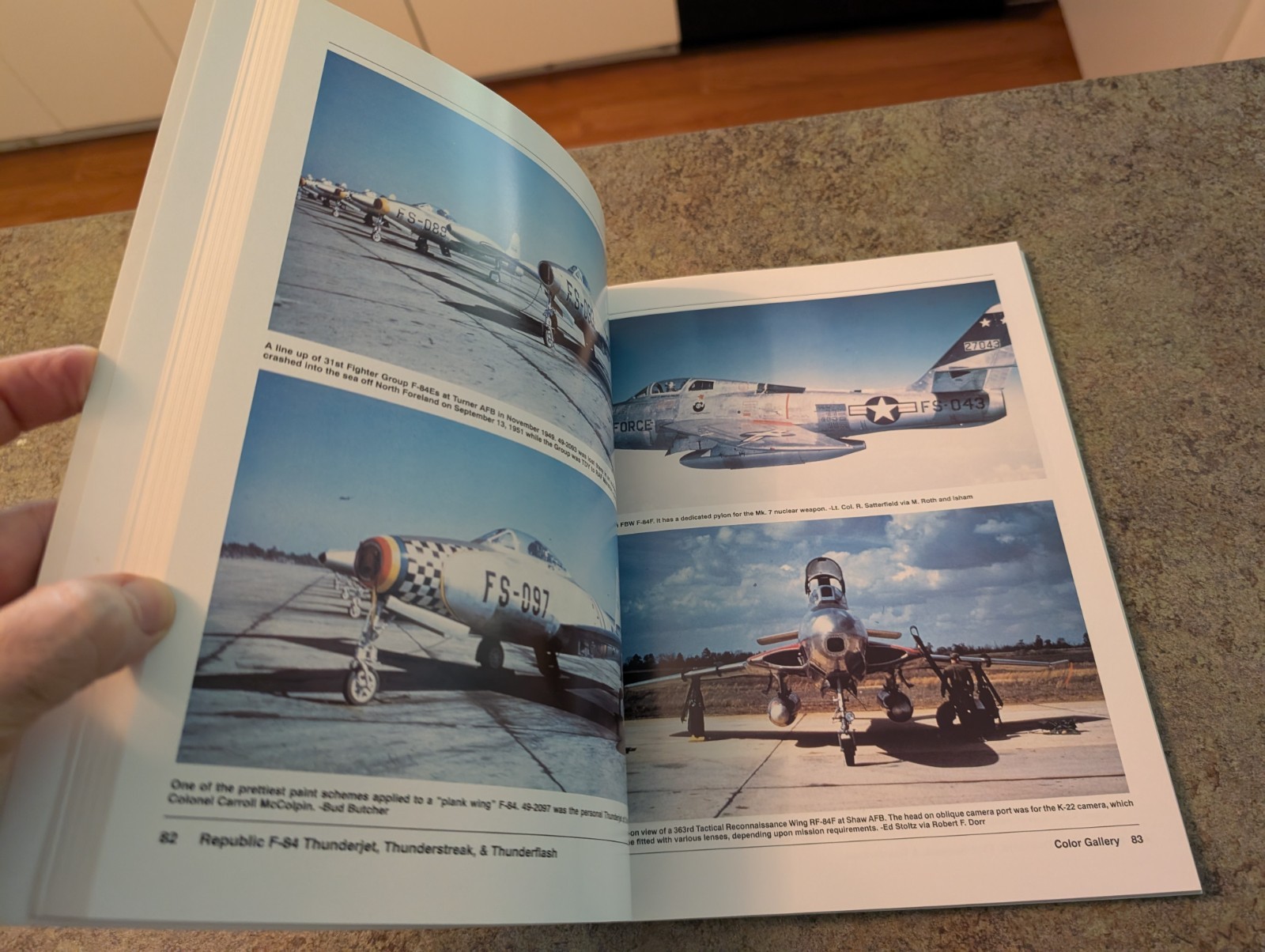 1998 Soft Cover Book Republic F-84 Thunderjet Thunderstreak David McLaren