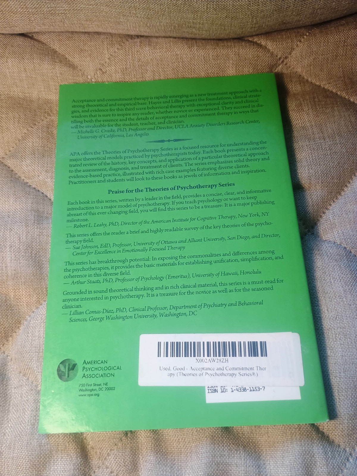 Acceptance and Commitment Therapy – Paperback by Steven C. Hayes & Jason Lillis