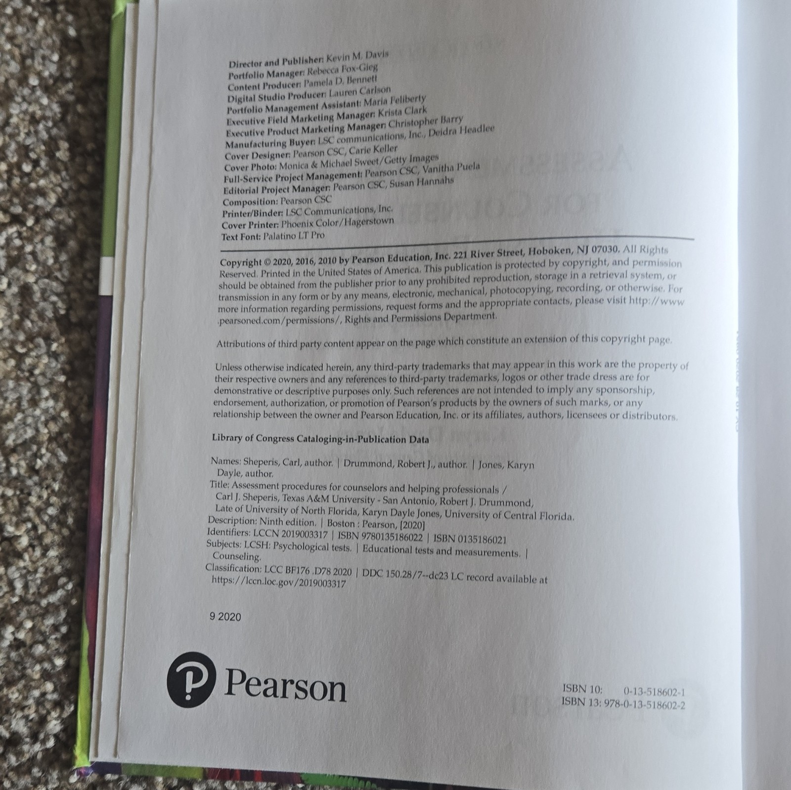 Assessment Procedures for Counselors & Helping Professionals 9th Merrill