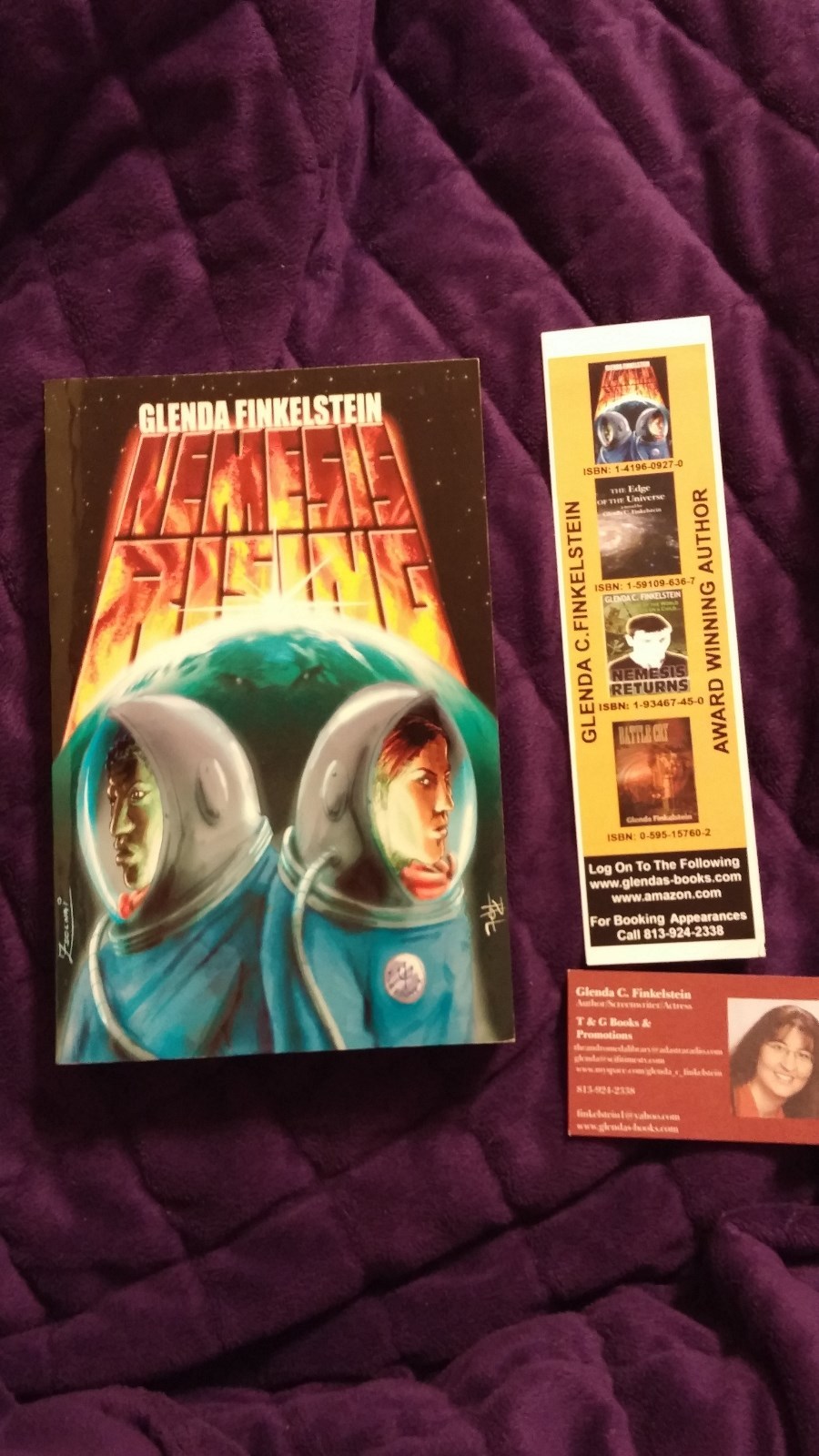 Nemsis Rising by Glenda C Finkelstein 2005 SC First Edition SIGNED w/bonus