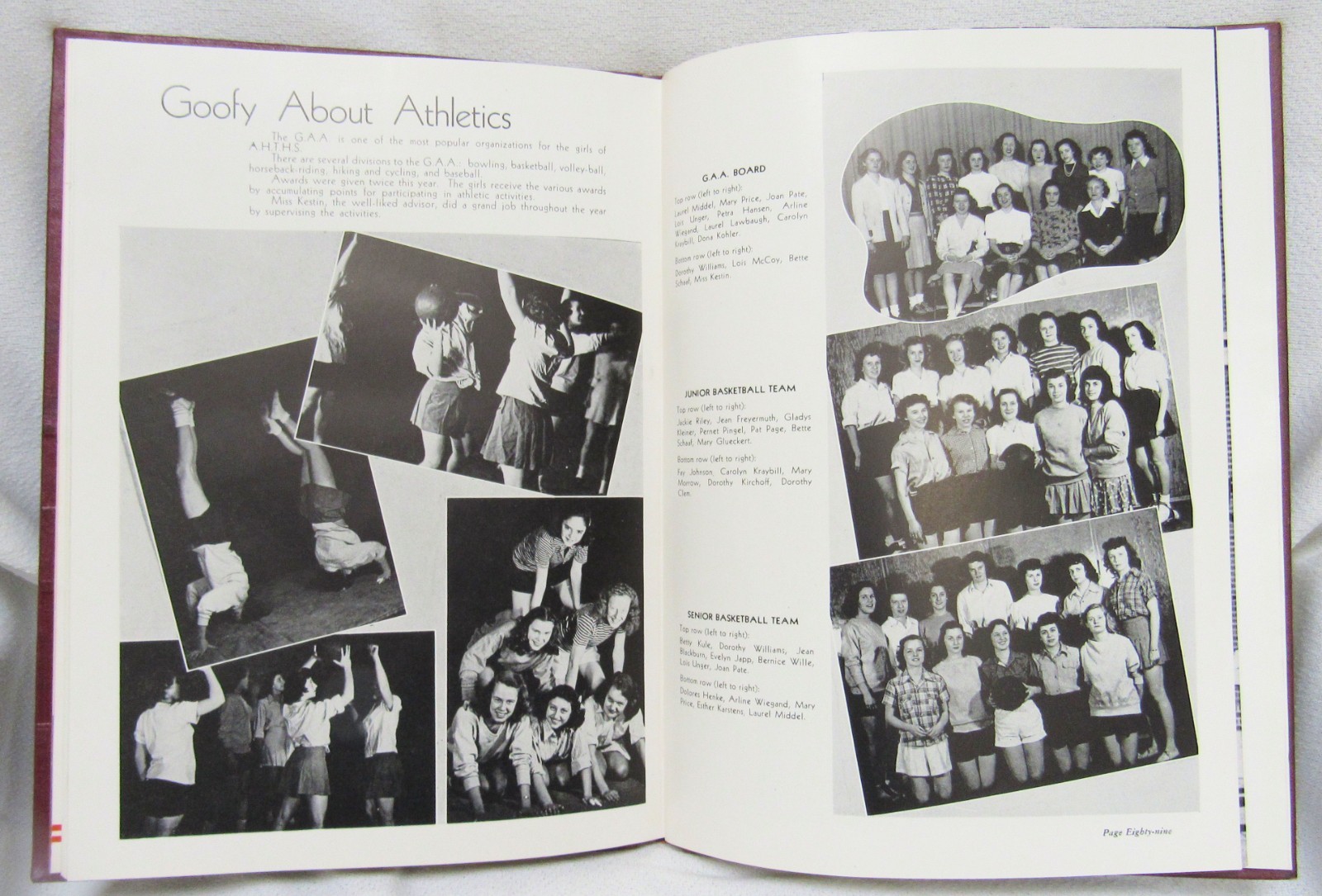 1946 The Heights Arlington Heights Illinois High School Yearbook Book