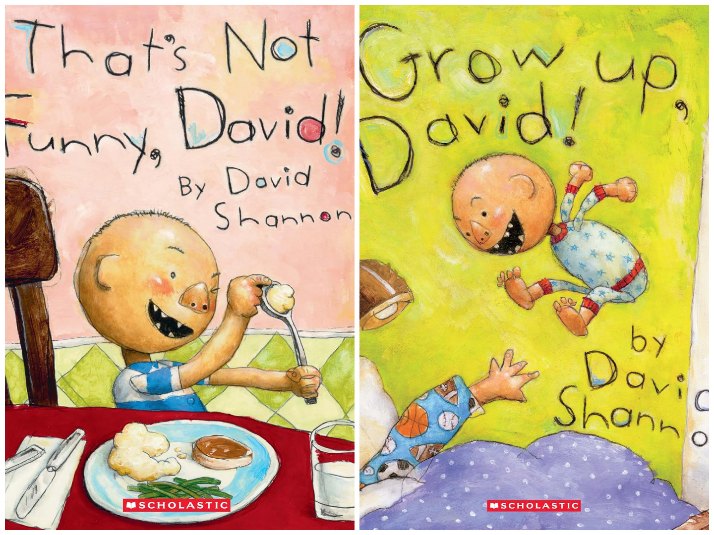 Grow Up David! & That’s Not Funny, 2 books set by David Shannon
