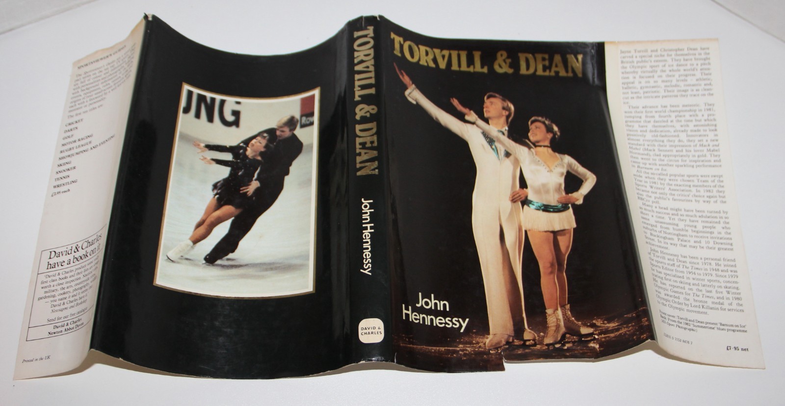 Torvill & Dean Flat Signed 1983 Ice Dancing First Edition & Dust Jacket