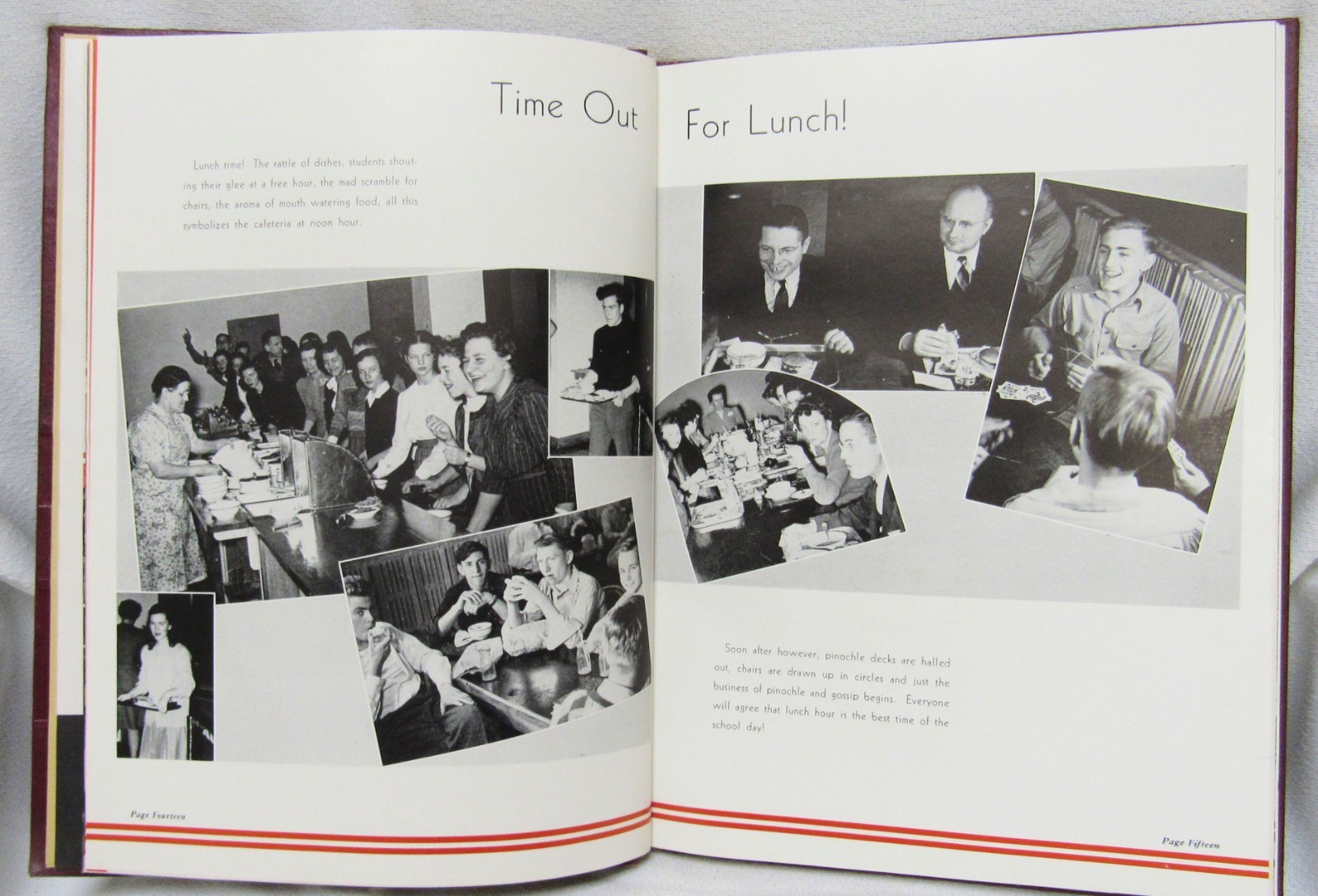 1946 The Heights Arlington Heights Illinois High School Yearbook Book