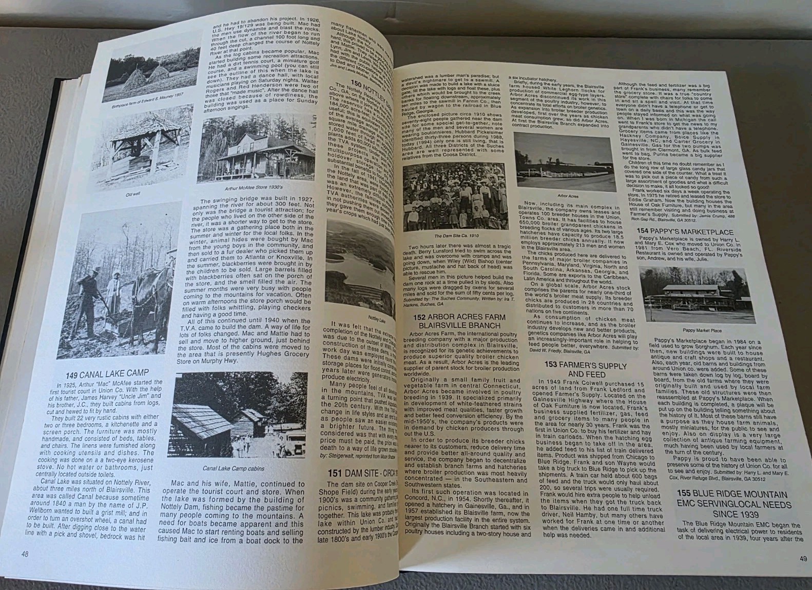 The Heritage of Union County, Georgia – Volume 1 Hardcover 1832-1994 (371 Pages)