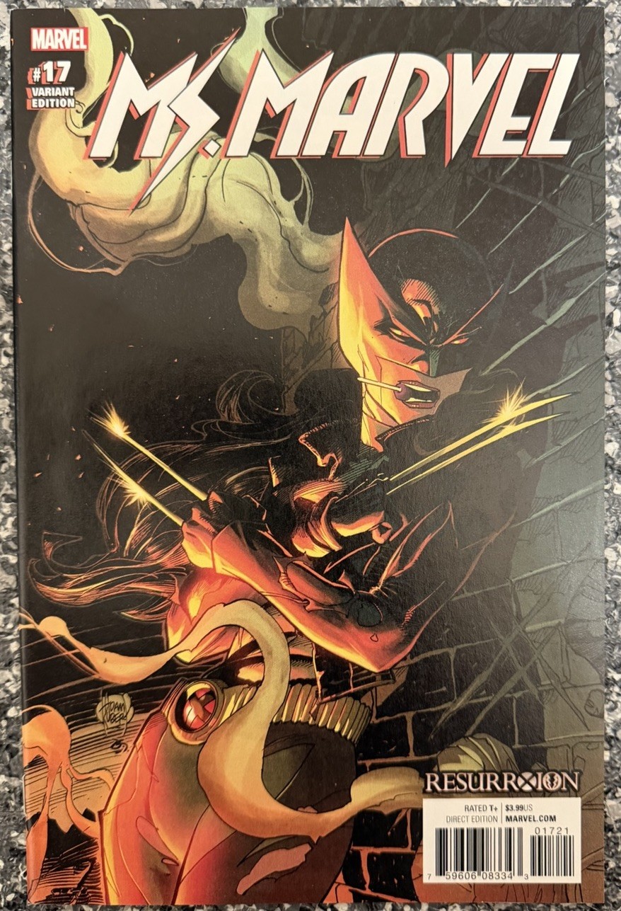 Marvel Comics Ms Marvel #1 2017 Rare Adam Kubert X-23 Variant NM+