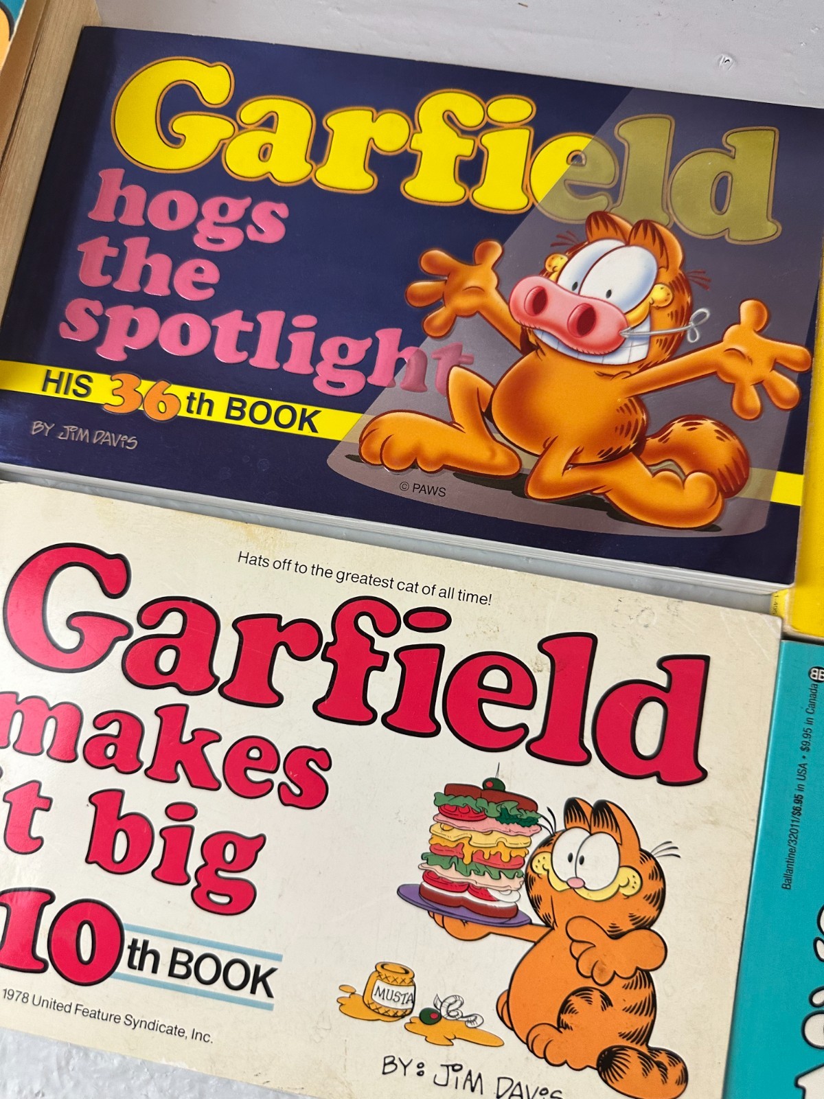 Vtg 1980s Garfield Universe Comic Strip Books Lot of 6 Paperback by Jim Davis