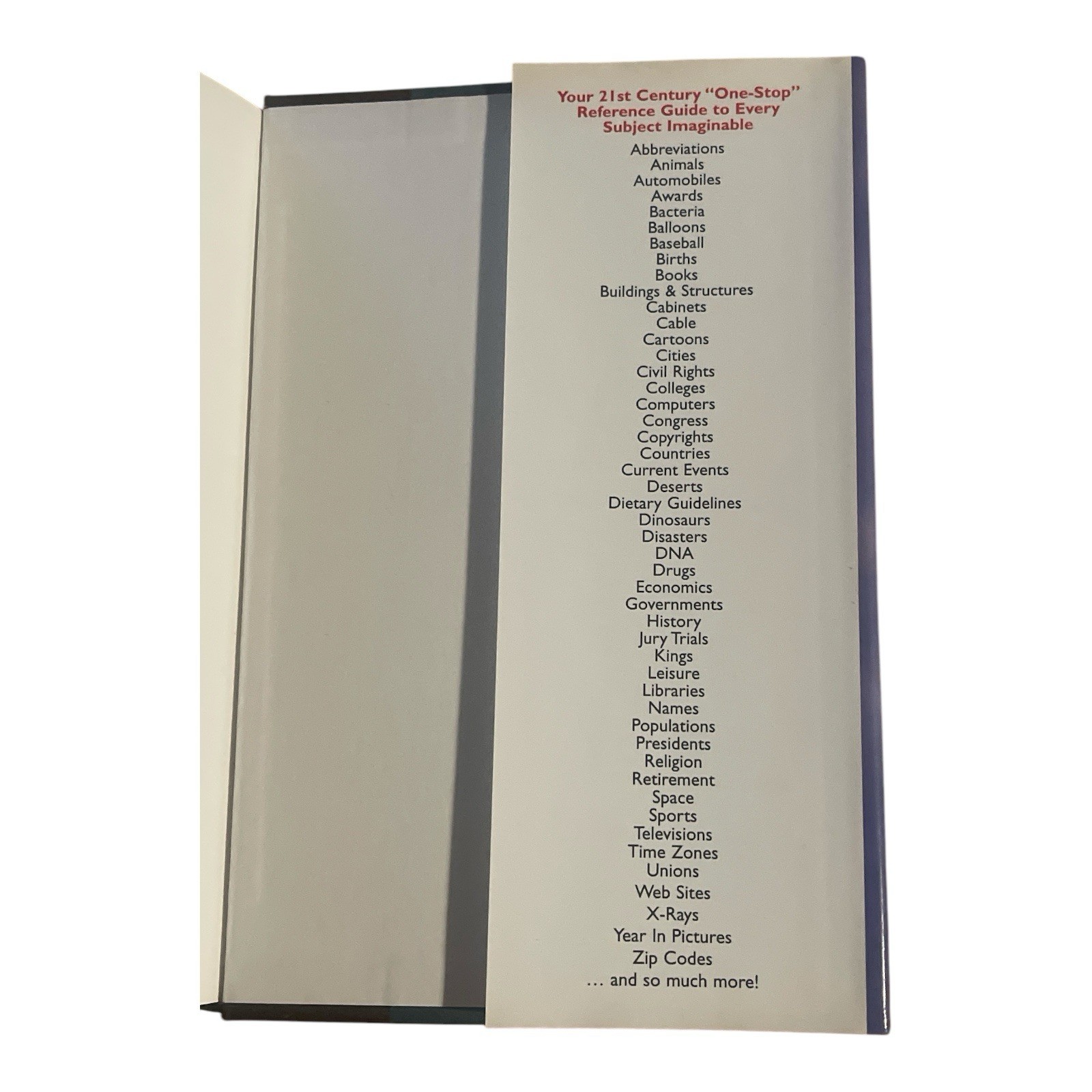 Time Almanac 2001: With Information Please Hardback 1040 Pages