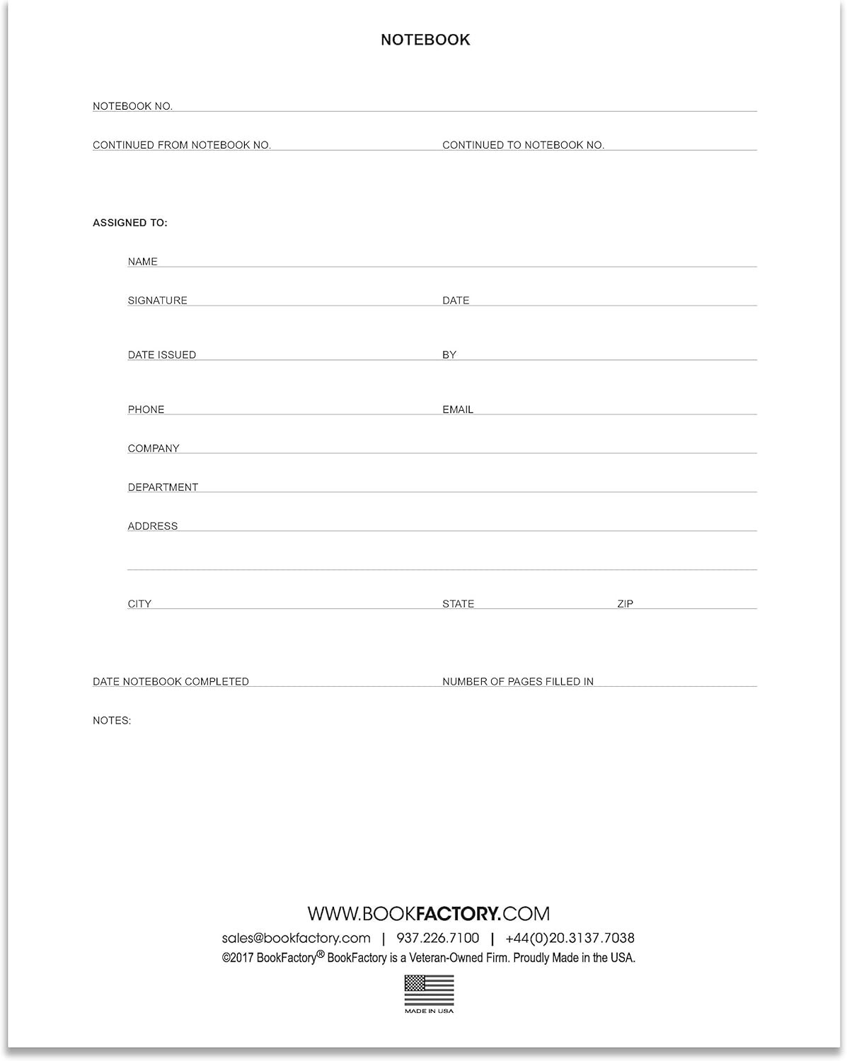 Lab Notebook – 168 Pages .25” Grid Format, 8 7/8” x 11 1/4”, Blue Cover, S…