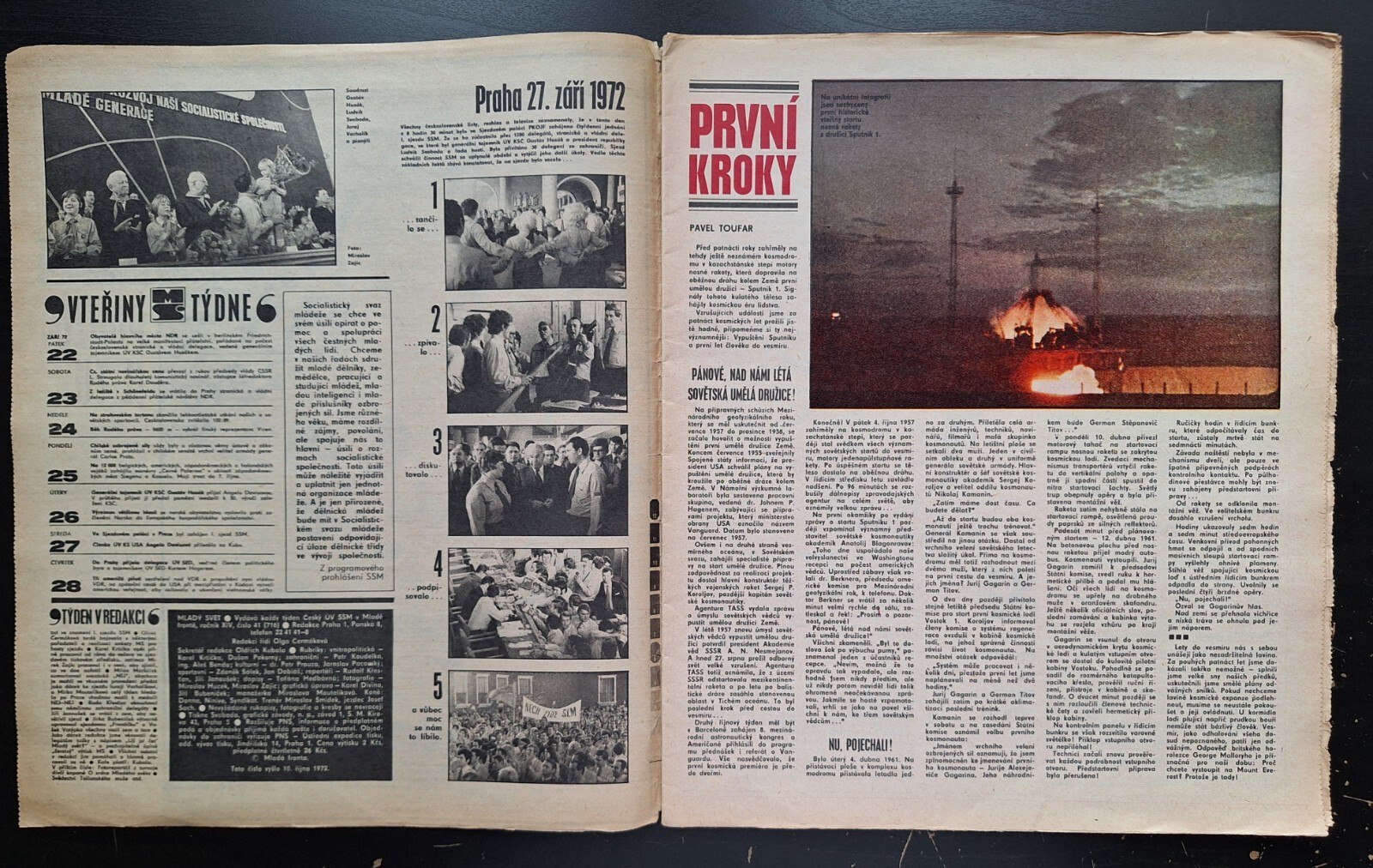 KAJA SAUDEK – COMIC LIPS TULLIAN No. 38, CZECH MAGAZINE MLADY SVET, No. 41/1972
