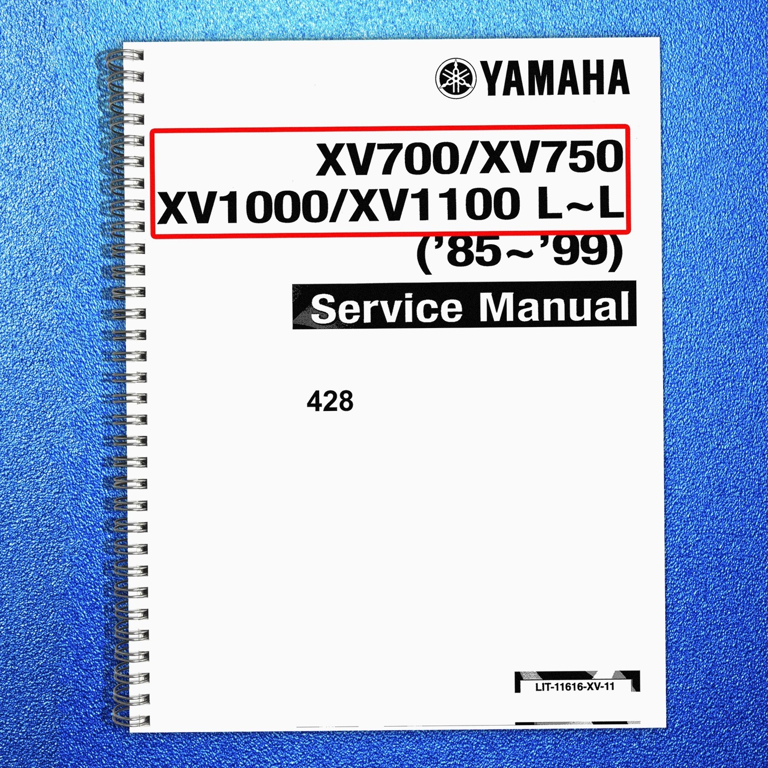 YAMAHA XV700 XV750 XV1000 XV1100 Motorcycle Service Manual 1985-1999 – CLOSURE