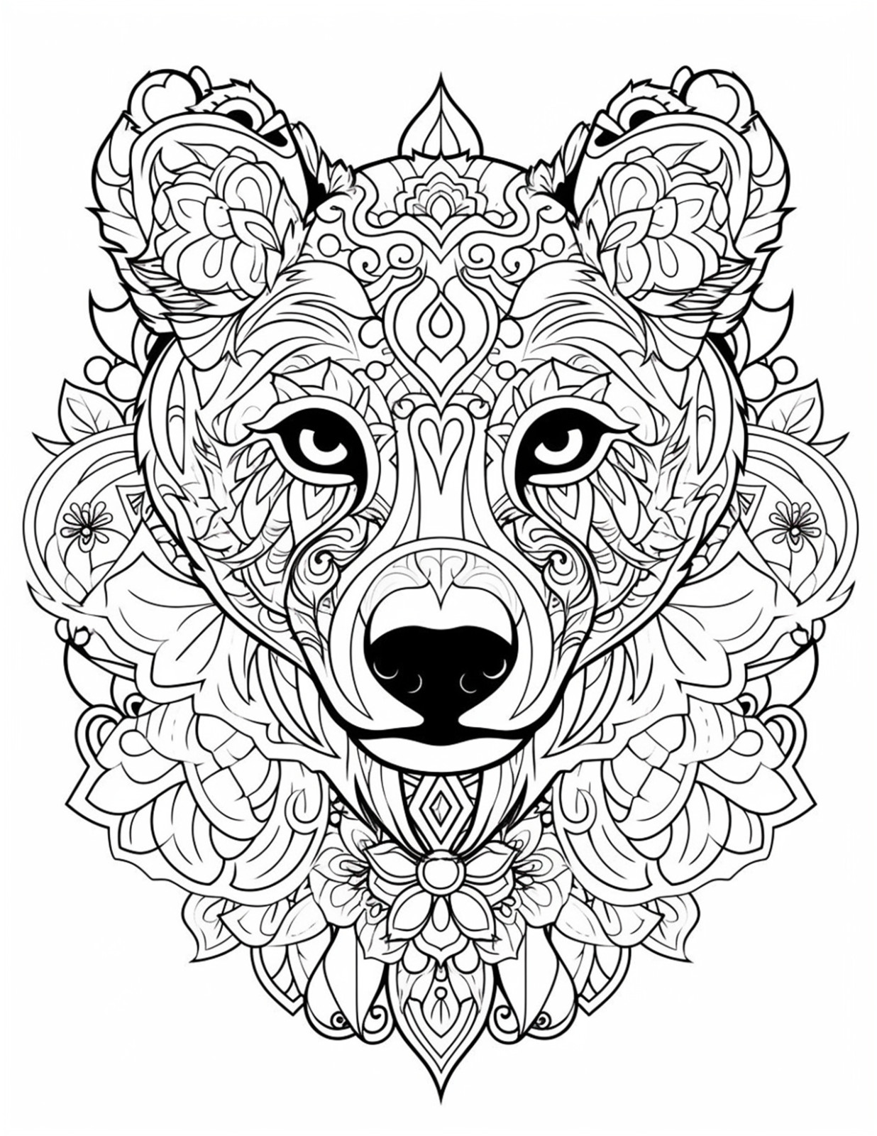 animal mandalas coloring bookfun fo all ages
