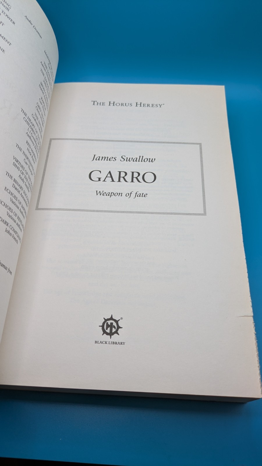 The Horus Heresy: Garro Weapon of Fate – Trade TPB – James Swallow Warhammer 40K