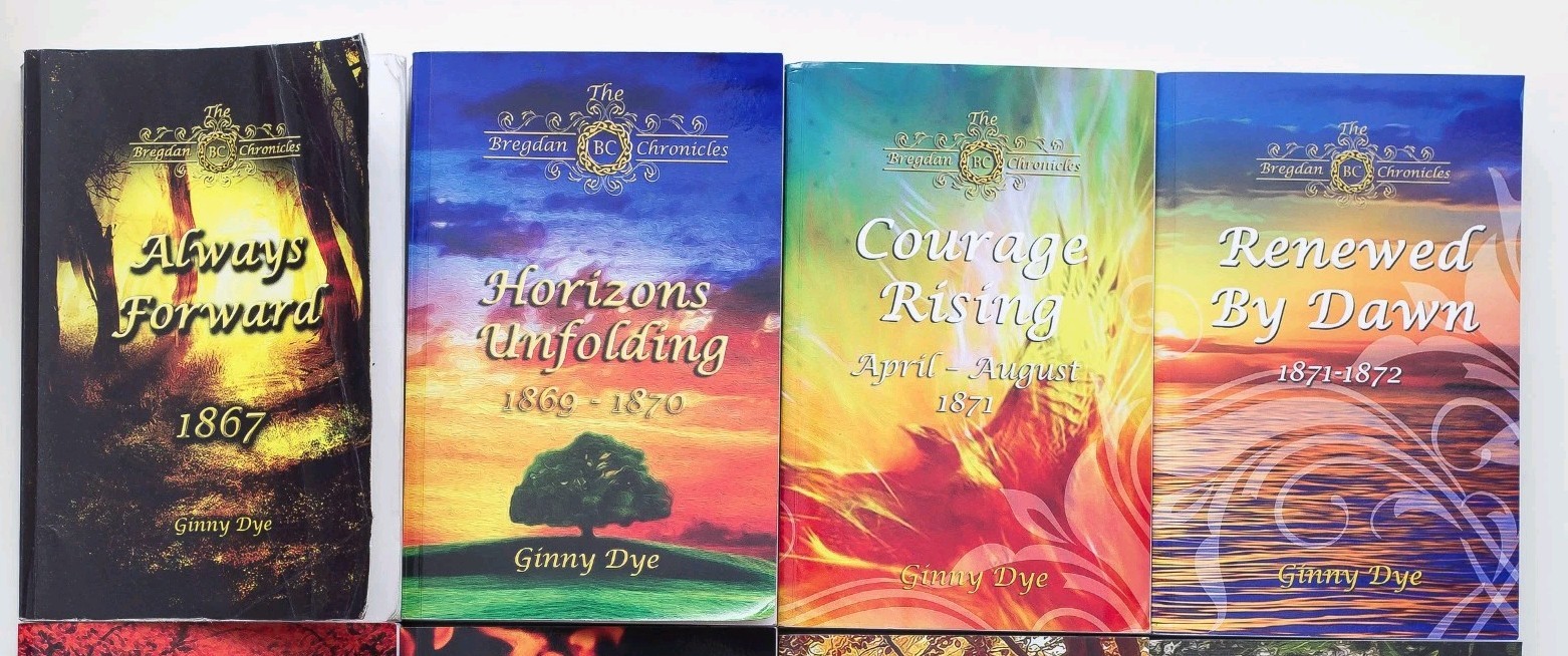 Lot of 4 BREGDAN CHRONICLES Ginny Dye Historical Fiction 9 12 16 17