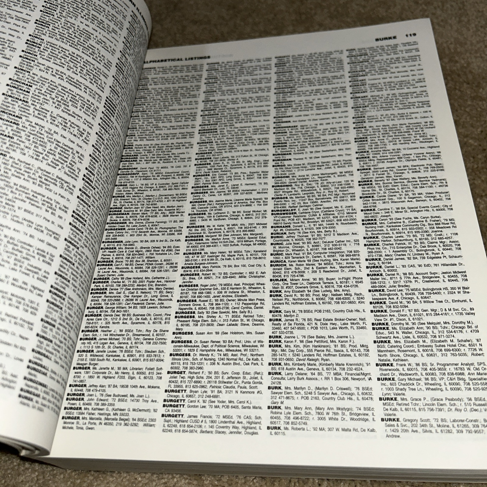 1995 NORTHERN ILLINOIS UNIVERSITY Alumni Directory 1376 pages HOMER SIMPSON