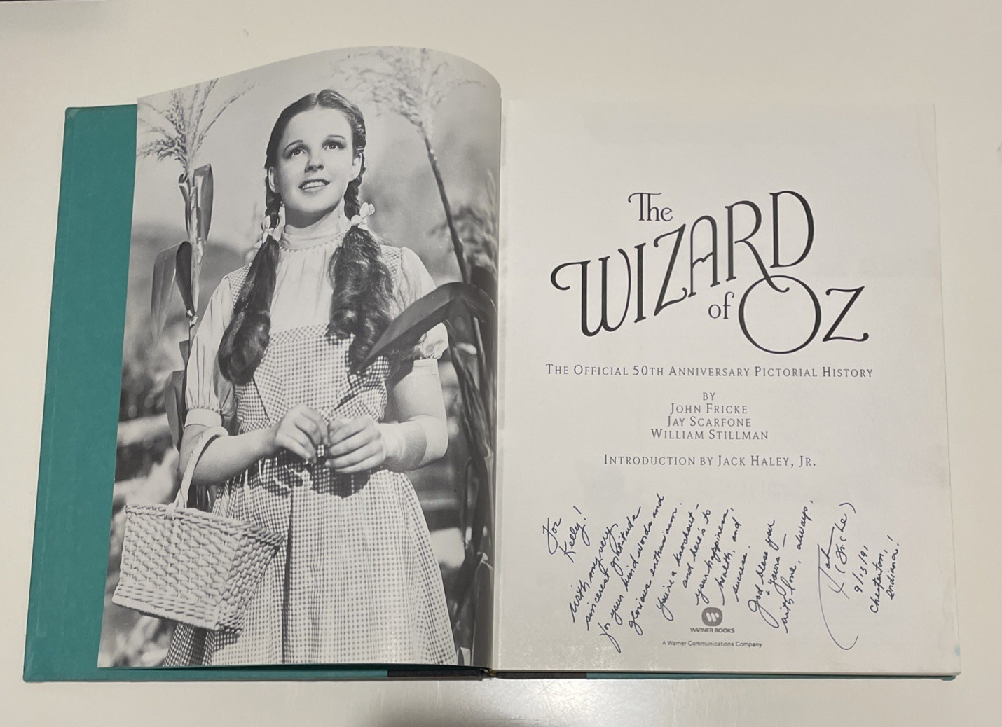 1989 The Wizard Of Oz: The Official 50Th Anniversary Pictorial History SIGNED