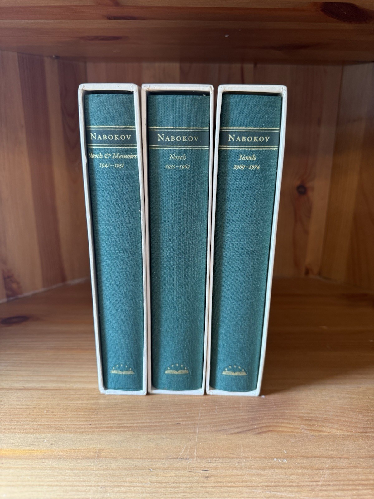 3v Set w Slipcase & Notes Library Of America Vladimir Nabokov Novels Memoirs