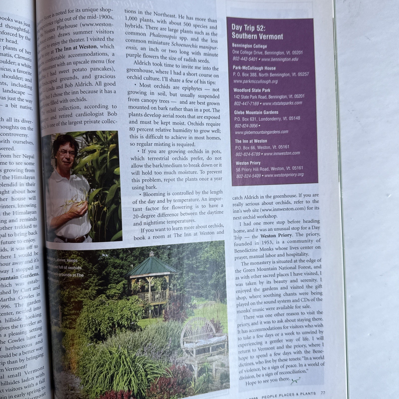PEOPLE PLACES PLANTS – New England & New York Garden Magazine Autumn 2005 112 Pg