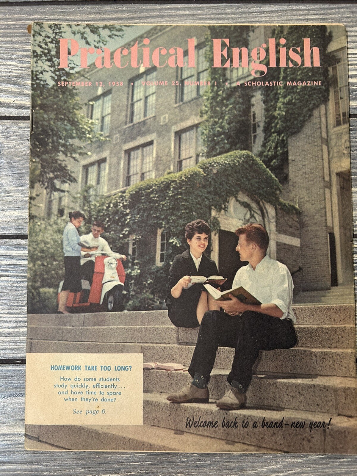 Vintage September 12 1958 Practical English A Scholastic Magazine Vol 25 No 1