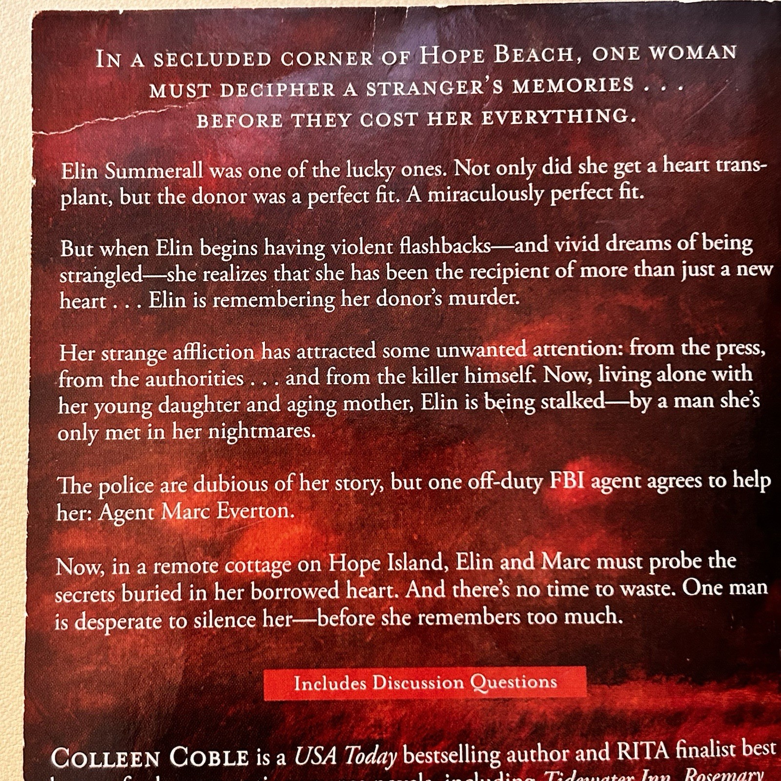 2 Colleen Coble Books Paperback Fiction Mystery Romance Christian Book