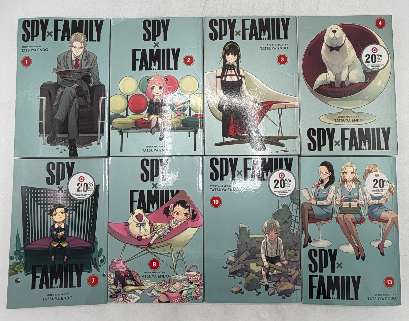 Spy x Family Manga Lot Vol 1,2,3,4,7,8,10,13 Shonen Jump Edition Tatsuya Endo