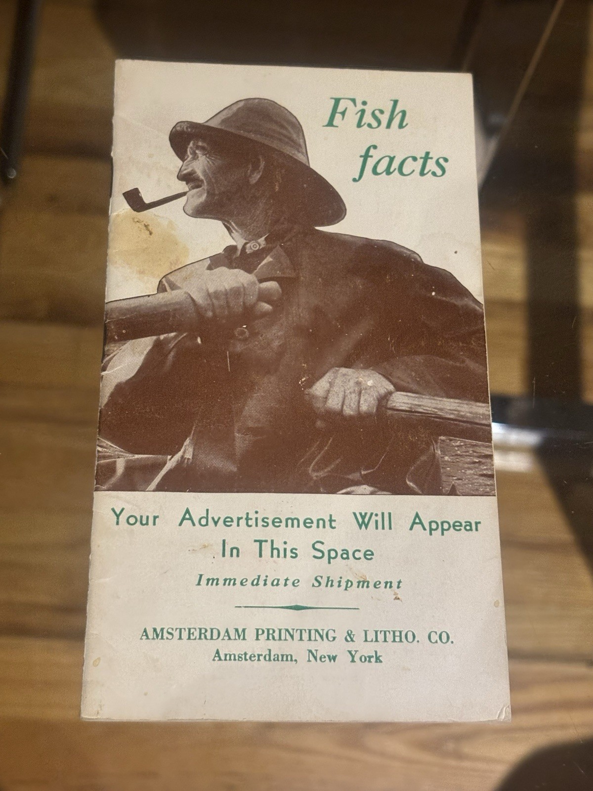 Fish Facts Brochure Pamphlet Vintage Amsterdam Printing & Litho Co