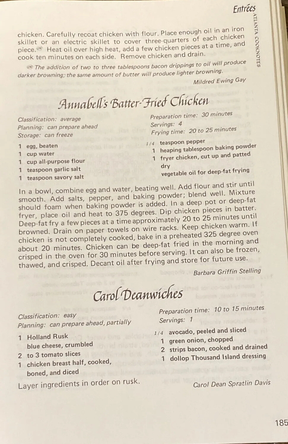 Atlanta Cooknotes The Junior League of Georgia 1983 Spiral 440 Pages Cookbook