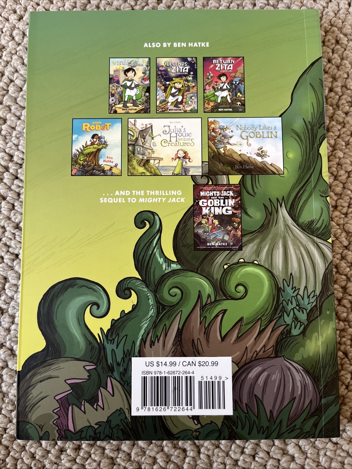 Ben Hatke Mighty Jack Series Book Paperback Lot 1 2 3
