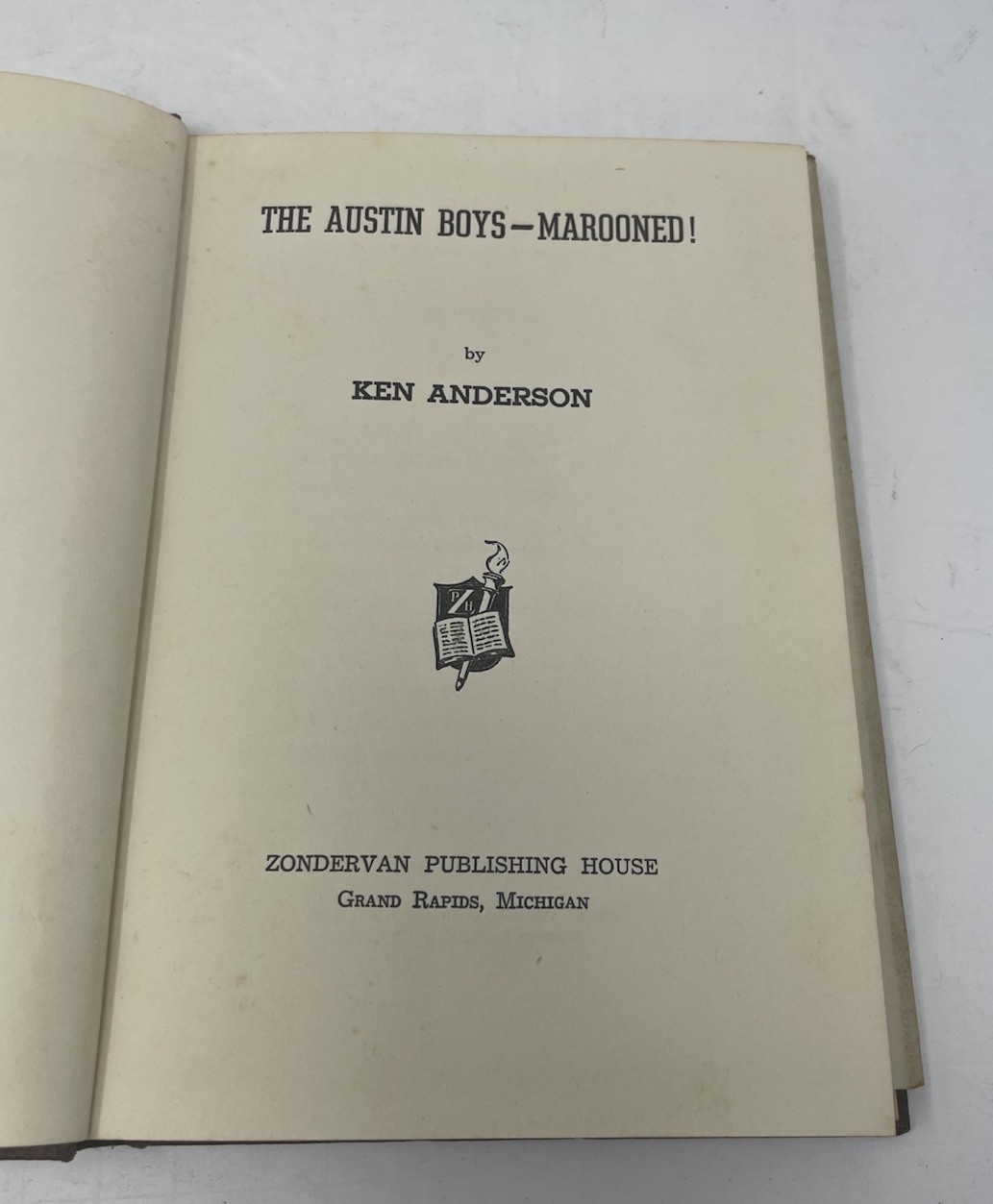 The Austin Boys: Marooned! by Ken Anderson 1944 HC Vintage Adventure Book
