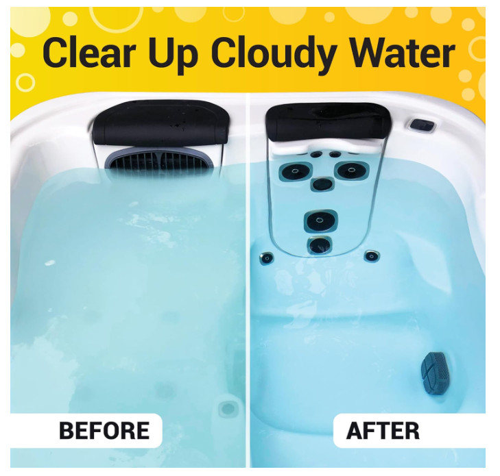 3-in-1 Weekly Hot Tub Cleaner, Conditioner & Clarifier–Spa Chemicals, 4 Week Kit