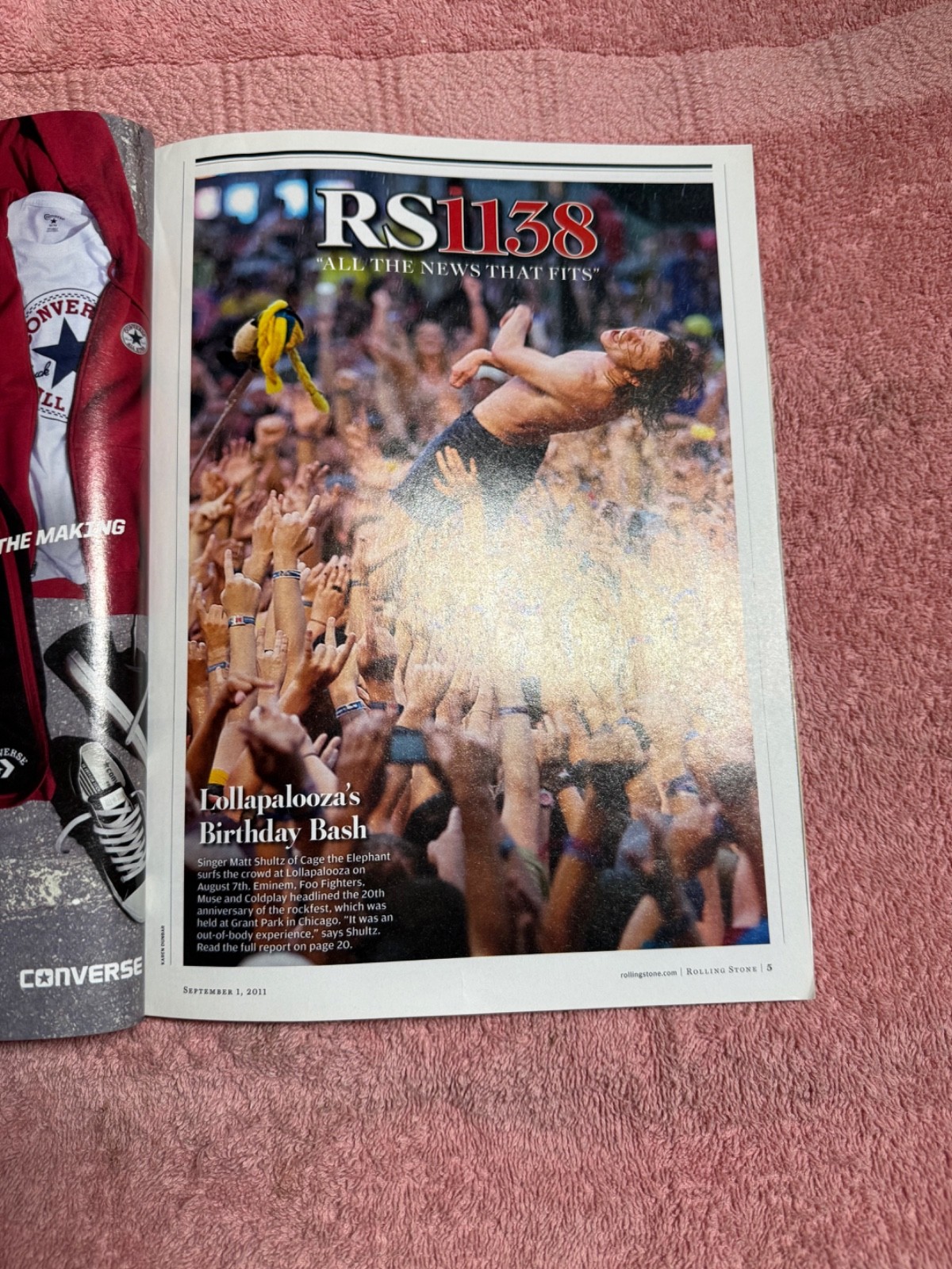Vintage ROLLING STONE #1138 Magazine September 1st 2011 – RED HOT CHILI PEPPERS