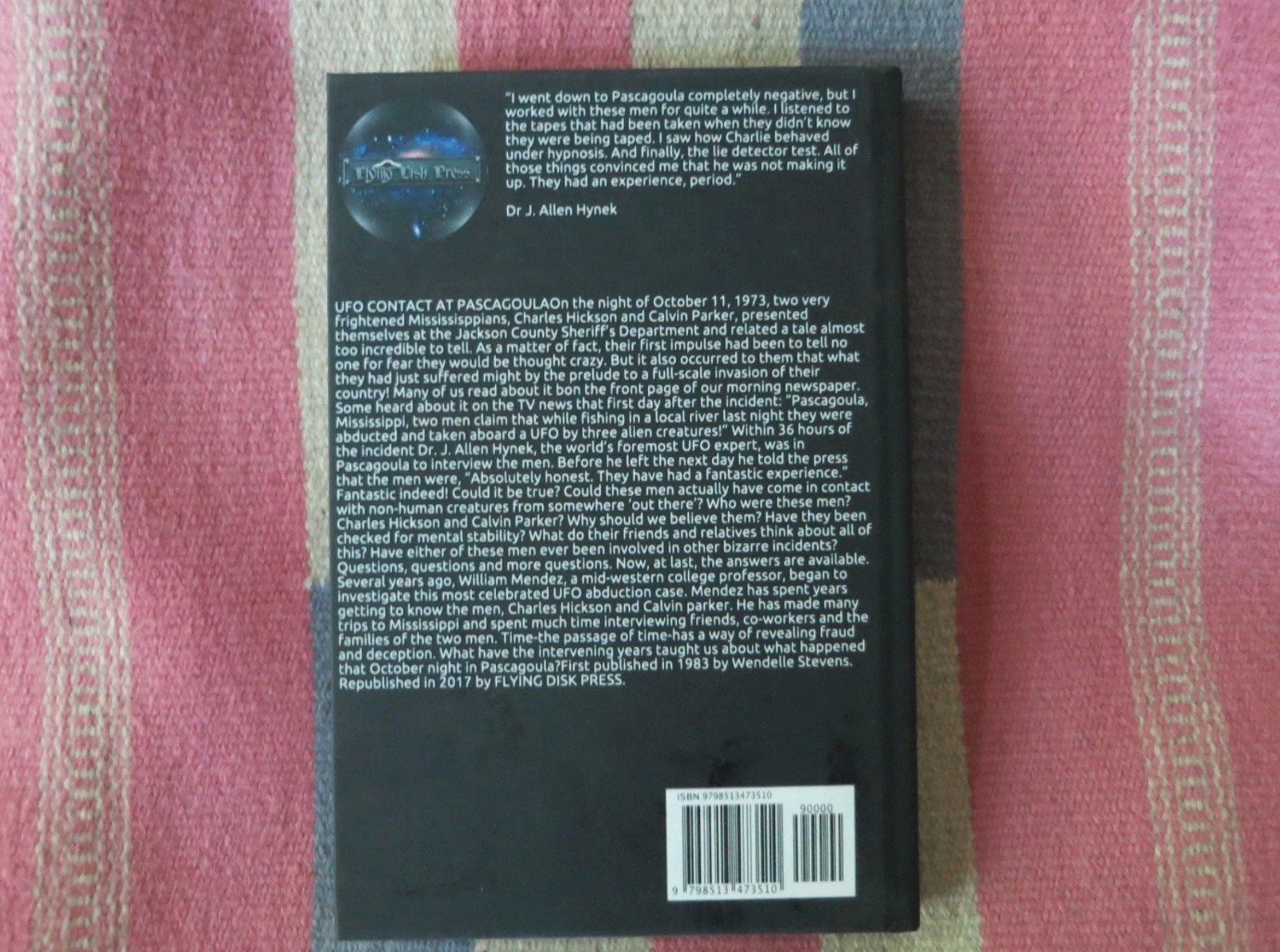 UFO Contact At Pascagoula HC 2017 Edition Charles Hickson Willliam Mendez~Aliens