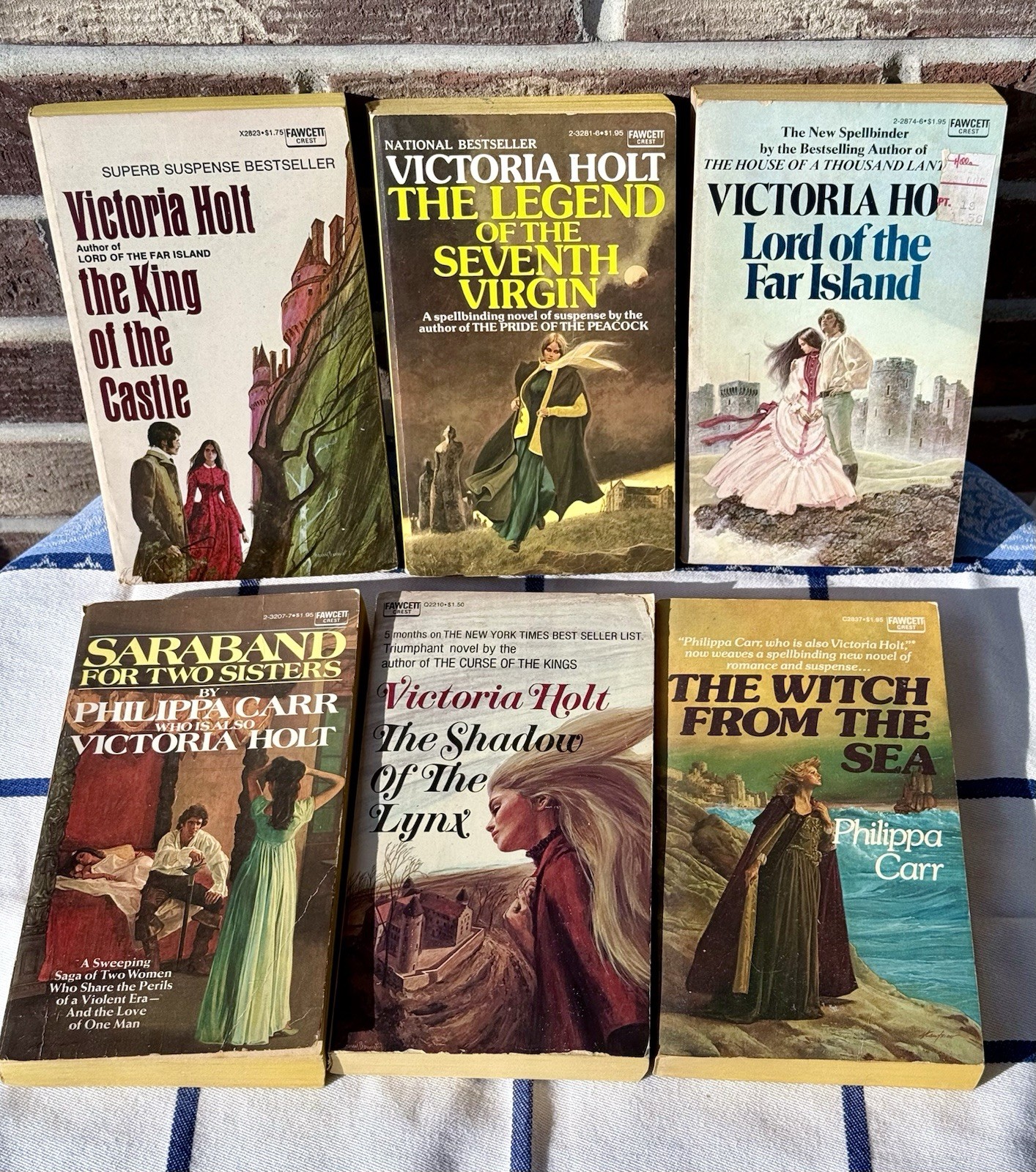 Lot of 6 Victoria Holt/Philippa Carr Gothic Romance Suspense Pbs 1970s 1st Print