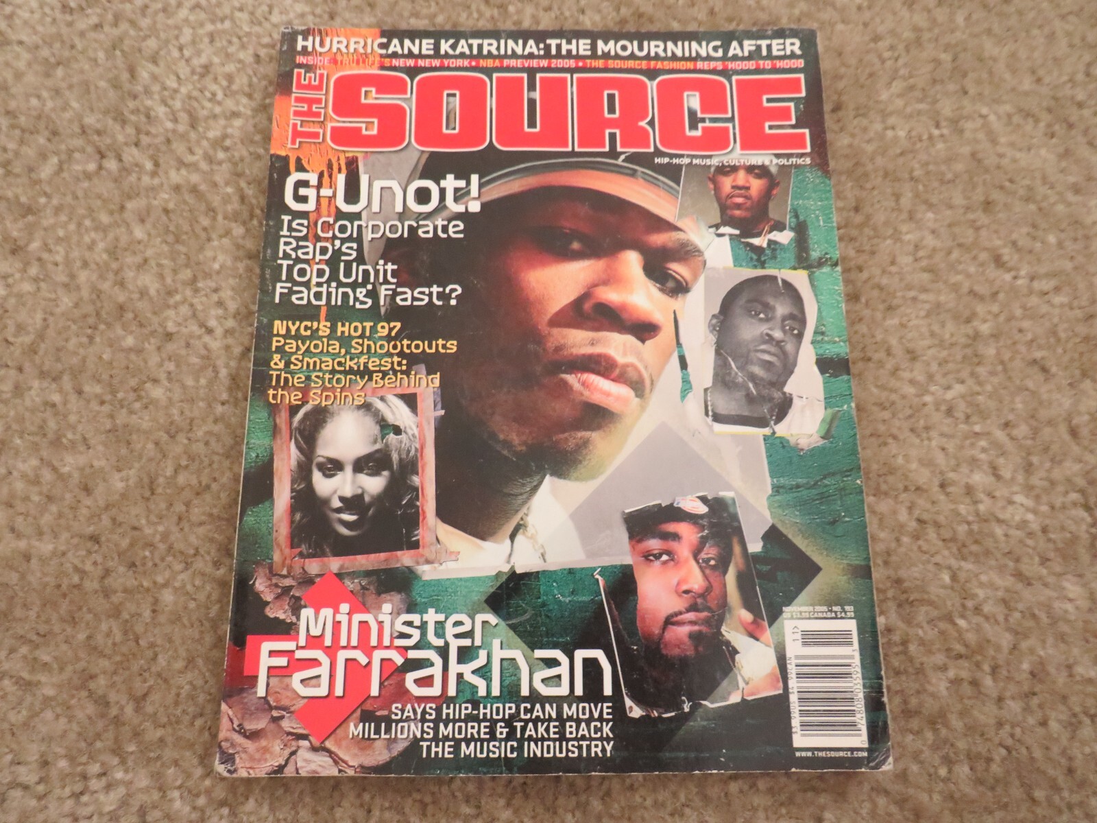 The Source magazine Rap 50 Cent G Unit King T Hot 97 Tru Life Farrakhan Spins