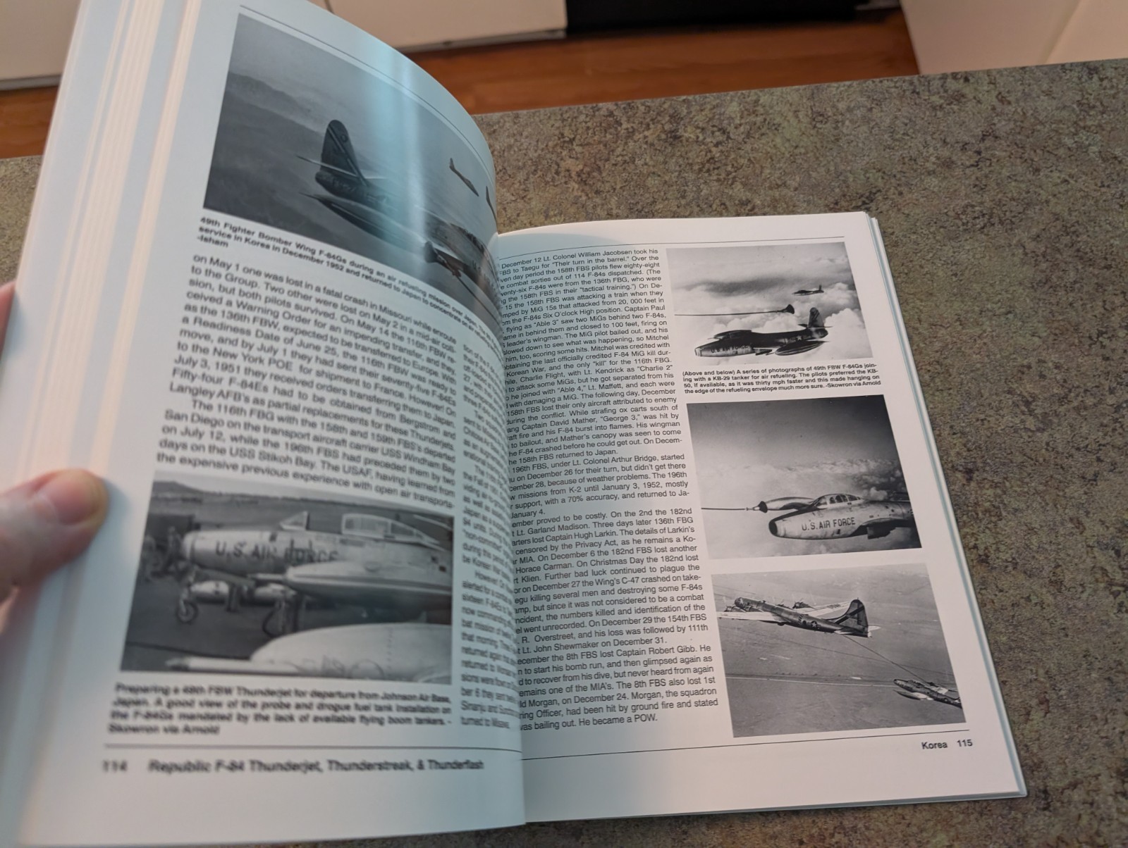 1998 Soft Cover Book Republic F-84 Thunderjet Thunderstreak David McLaren