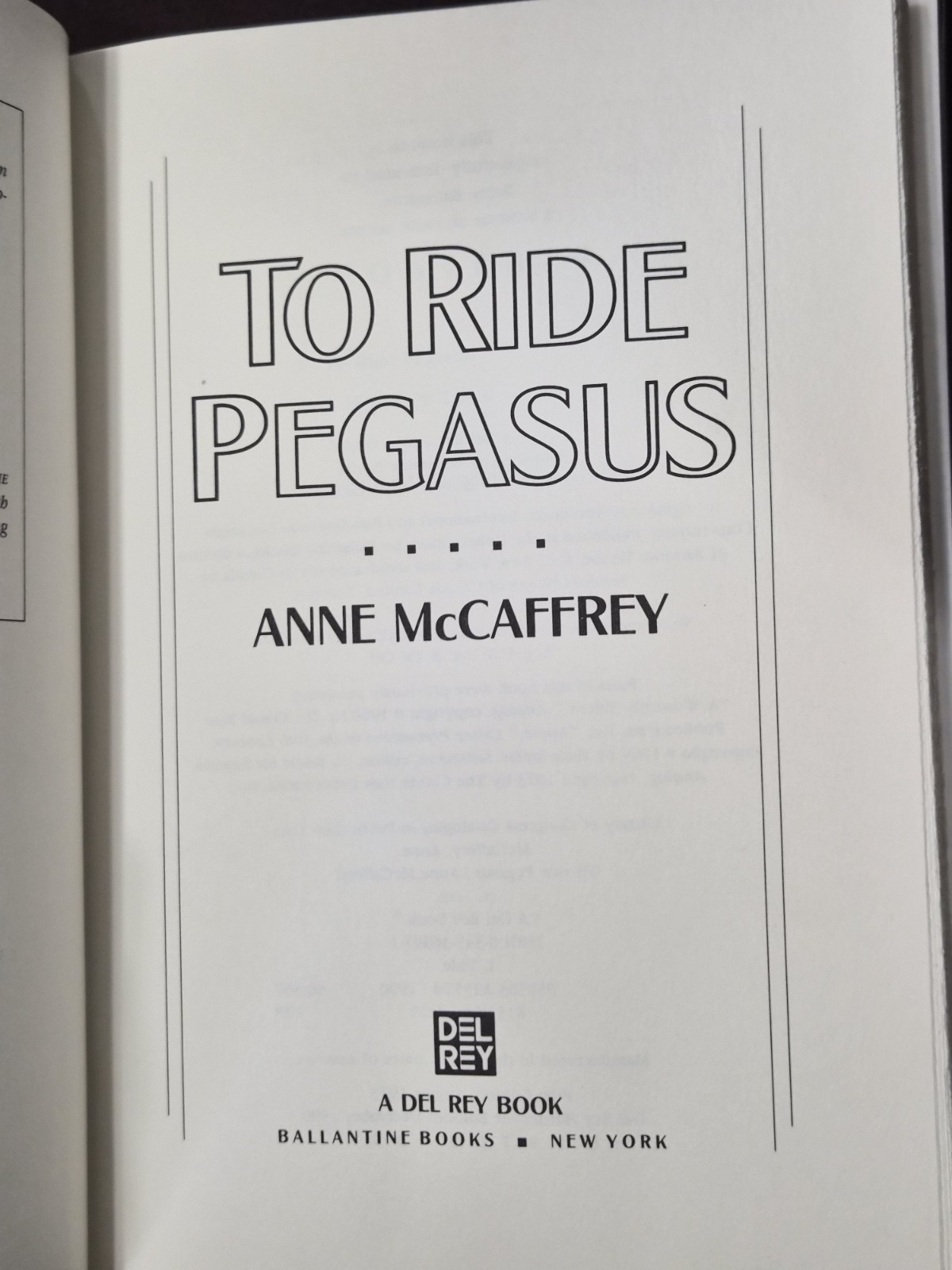 Anne McCaffrey Pegasus Talents Trilogy 3 Book Set 1st Print HCDDJ LN 1990-2000