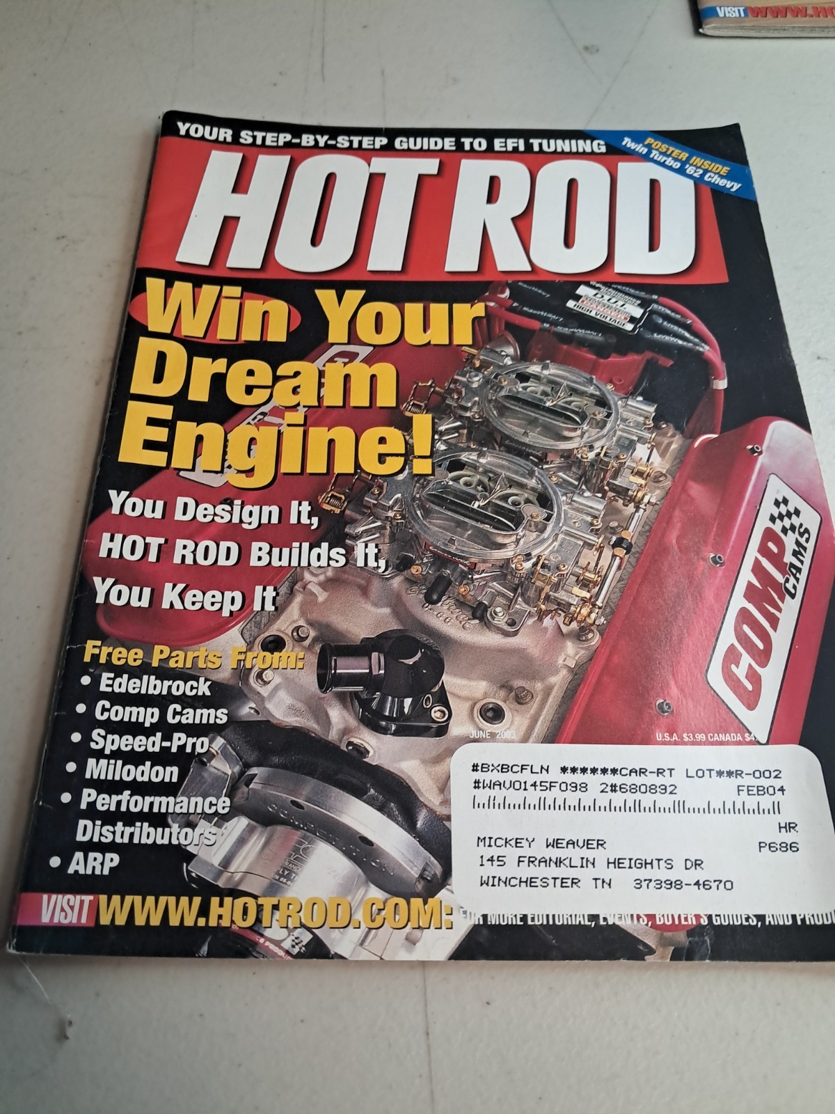 Vtg Lot Of 9 Hot Rod Magazines From 2003