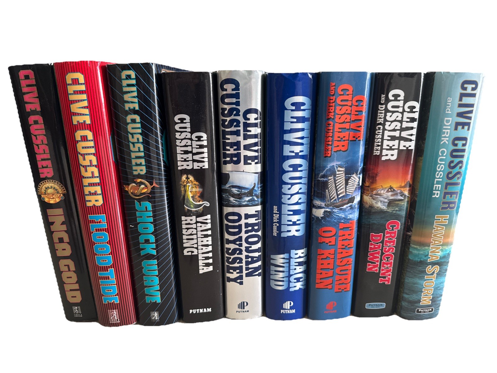 Clive Cussler Book – Dirk Pitt Novels – Lot of Nine (9) Hardcover