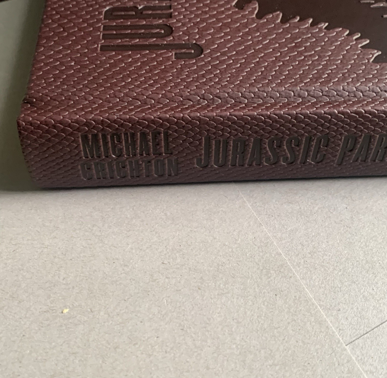 Jurassic Park By Michael Crichton Deluxe Faux Leather Dinosaur Skin Edition New