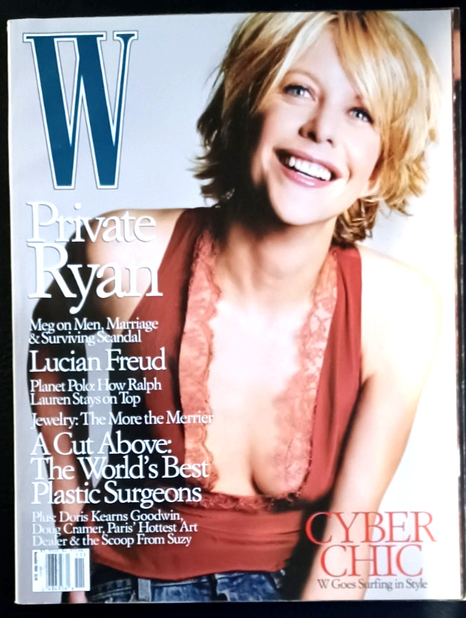 W MAGAZINE November 2000 – MEG RYAN Cyber Chic – 364 PAGES VG Cond TF-15