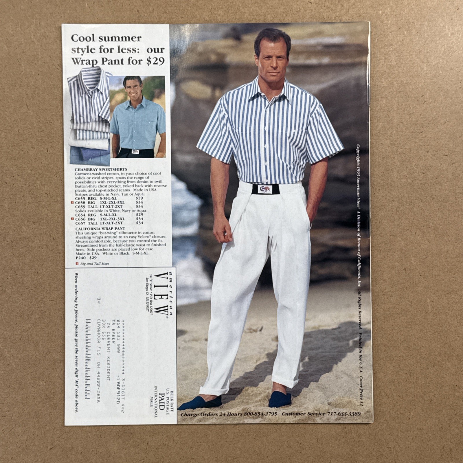 American View Fashion Catalog Scott Hampton Summer 1993 39 Pages