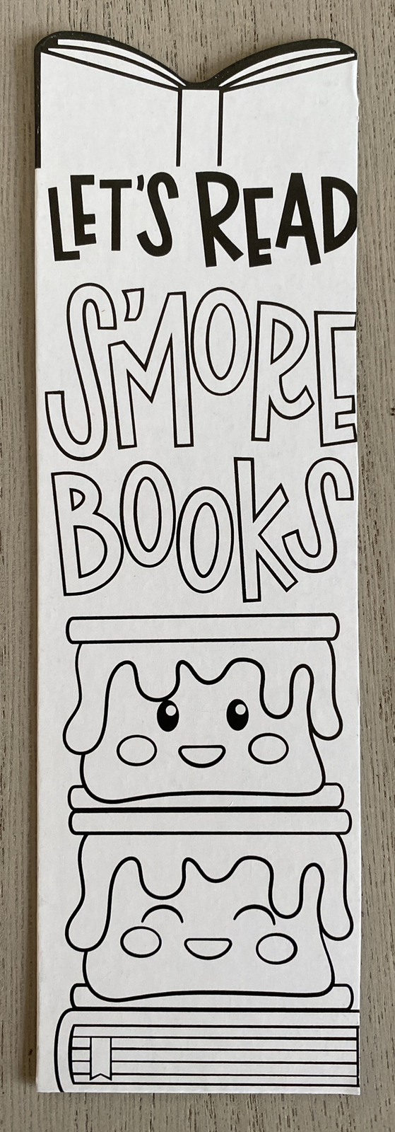 S’mores Kids Color Your Own Bookmark Let’s Read S’more Books New Creative Gifts